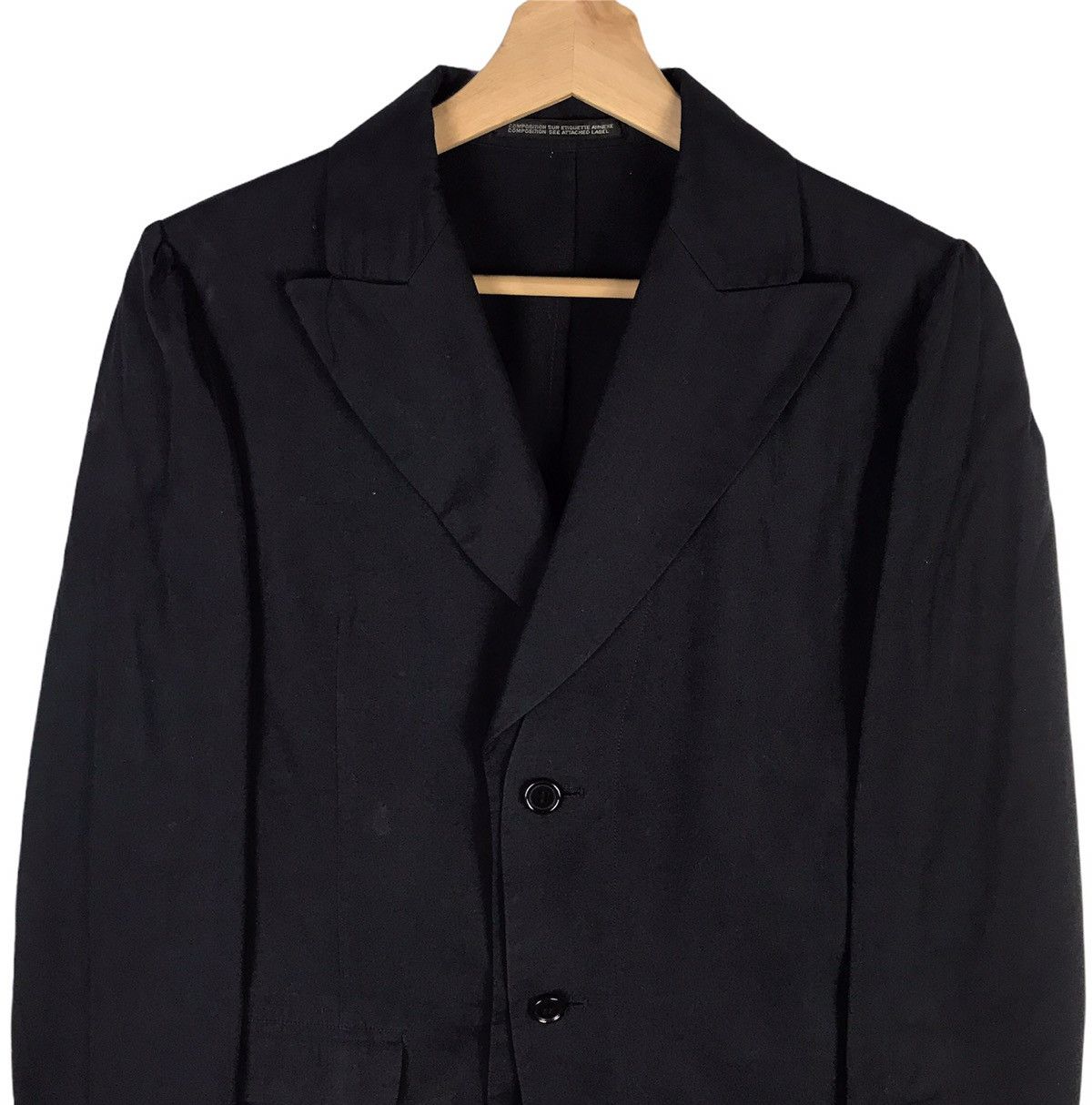 Designer × Vintage × Yohji Yamamoto Rare Yohji Yamamoto Noir Jacket - Signed & Made in Japan Size 40S - 3 Thumbnail