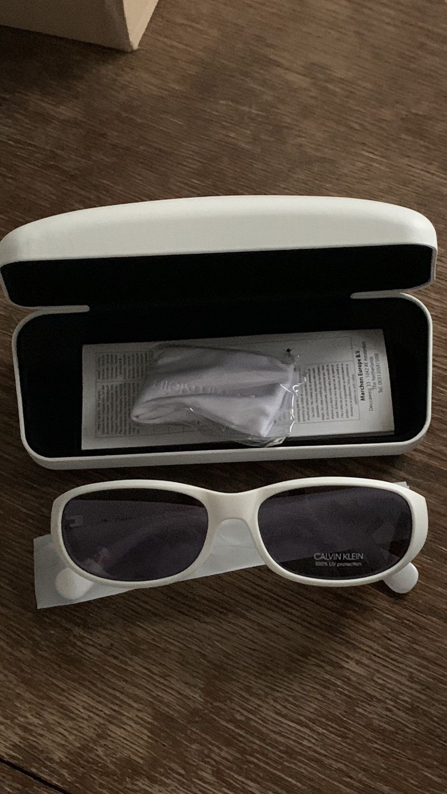 New Calvin Klein Heron Preston sunglasses white