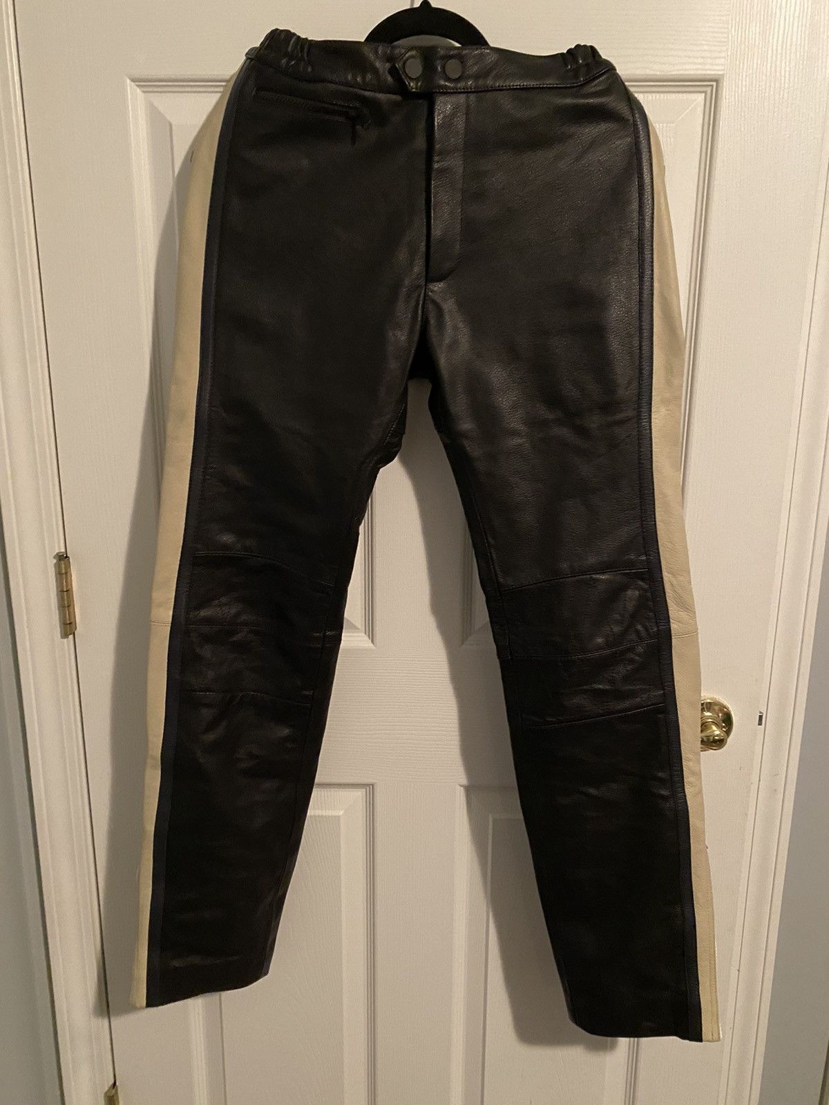販売最安値 yeezy season 5 Leather Motorcycle Pants - メンズ