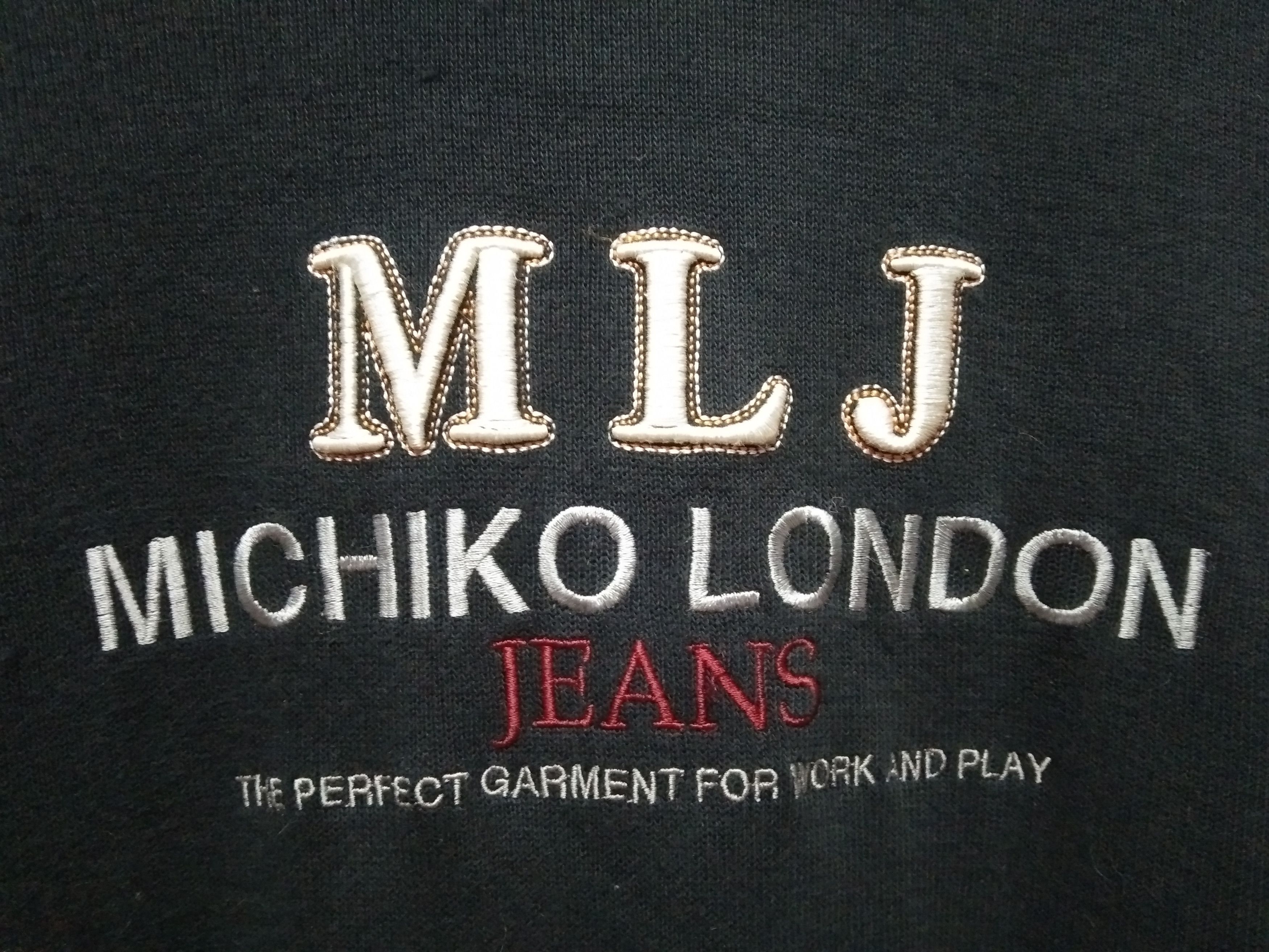 Japanese Brand × Michiko Koshino London × Vintage Vintage Michiko London Jeans Logo Embroidery Sweatshirt Size US M / EU 48-50 / 2 - 4 Thumbnail