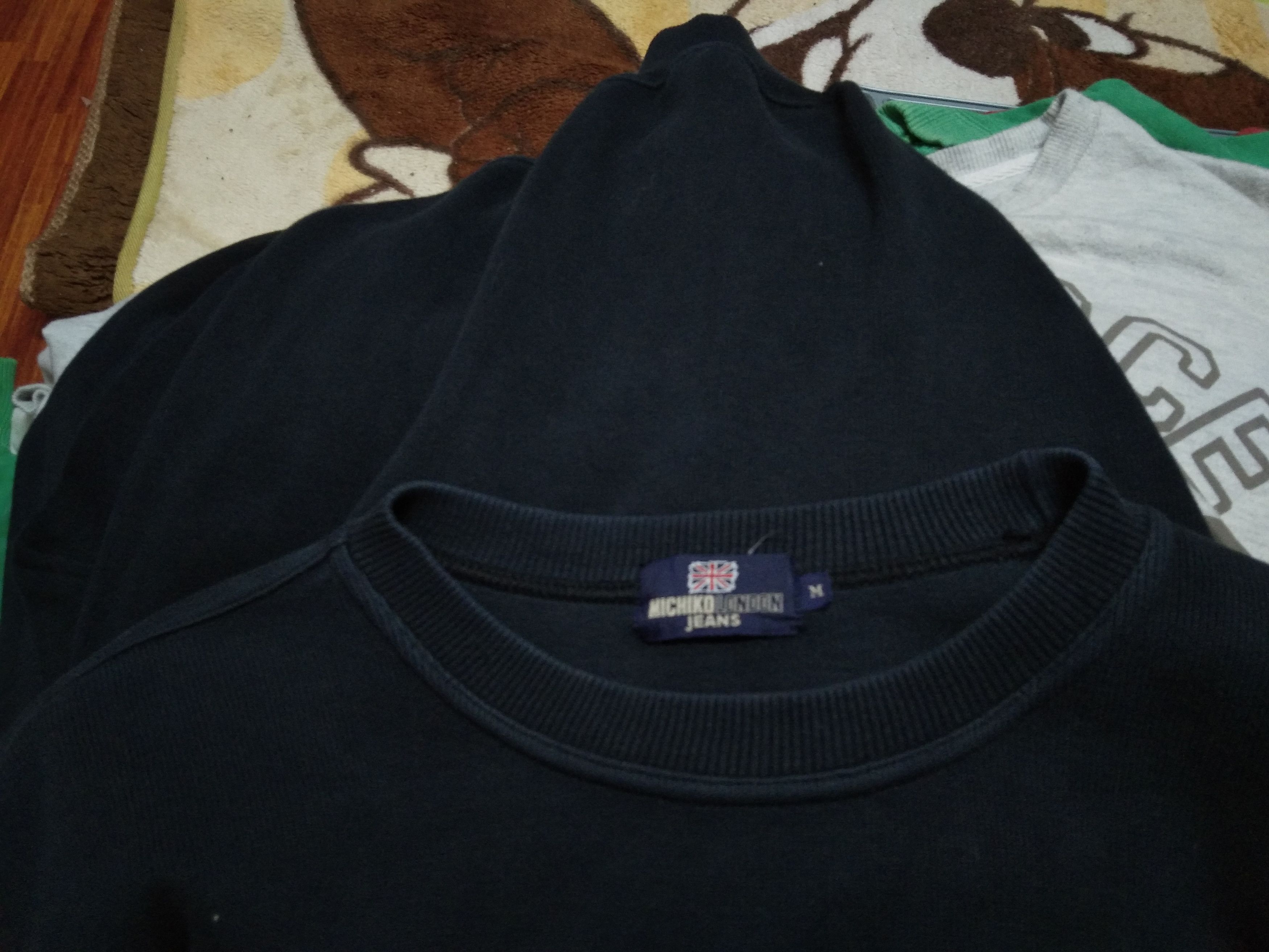 Japanese Brand × Michiko Koshino London × Vintage Vintage Michiko London Jeans Logo Embroidery Sweatshirt Size US M / EU 48-50 / 2 - 11 Thumbnail