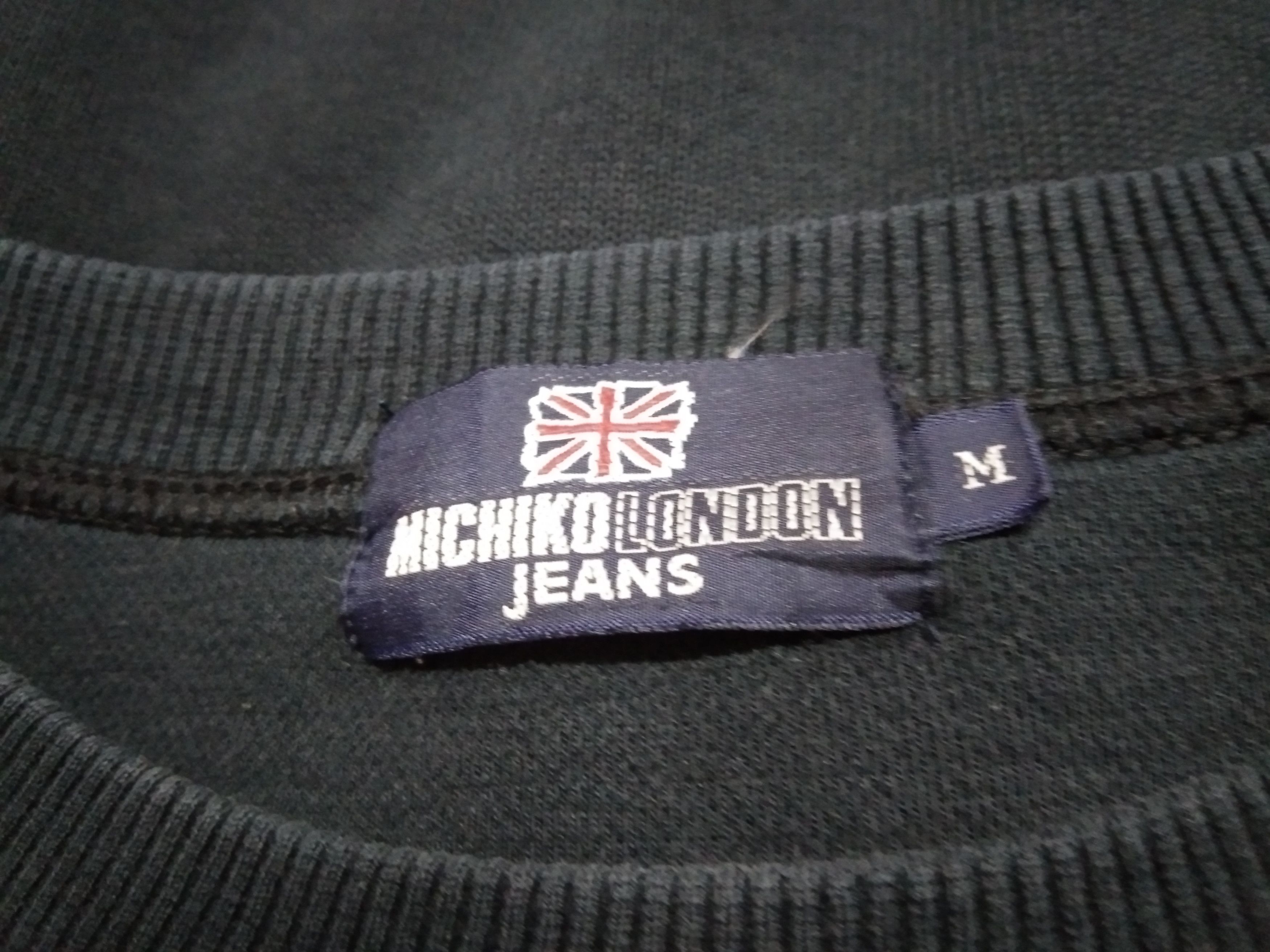 Japanese Brand × Michiko Koshino London × Vintage Vintage Michiko London Jeans Logo Embroidery Sweatshirt Size US M / EU 48-50 / 2 - 10 Thumbnail