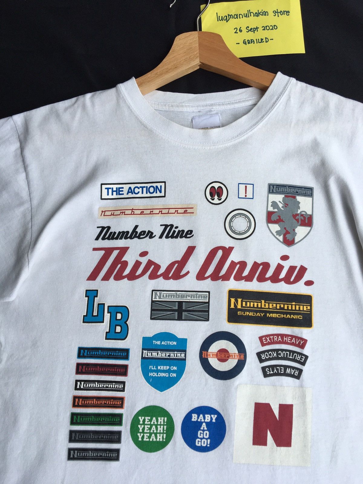Number (N)ine Vintage Number Nine Lambretta Mods Anniversary T Shirt Size US M / EU 48-50 / 2 - 5 Thumbnail