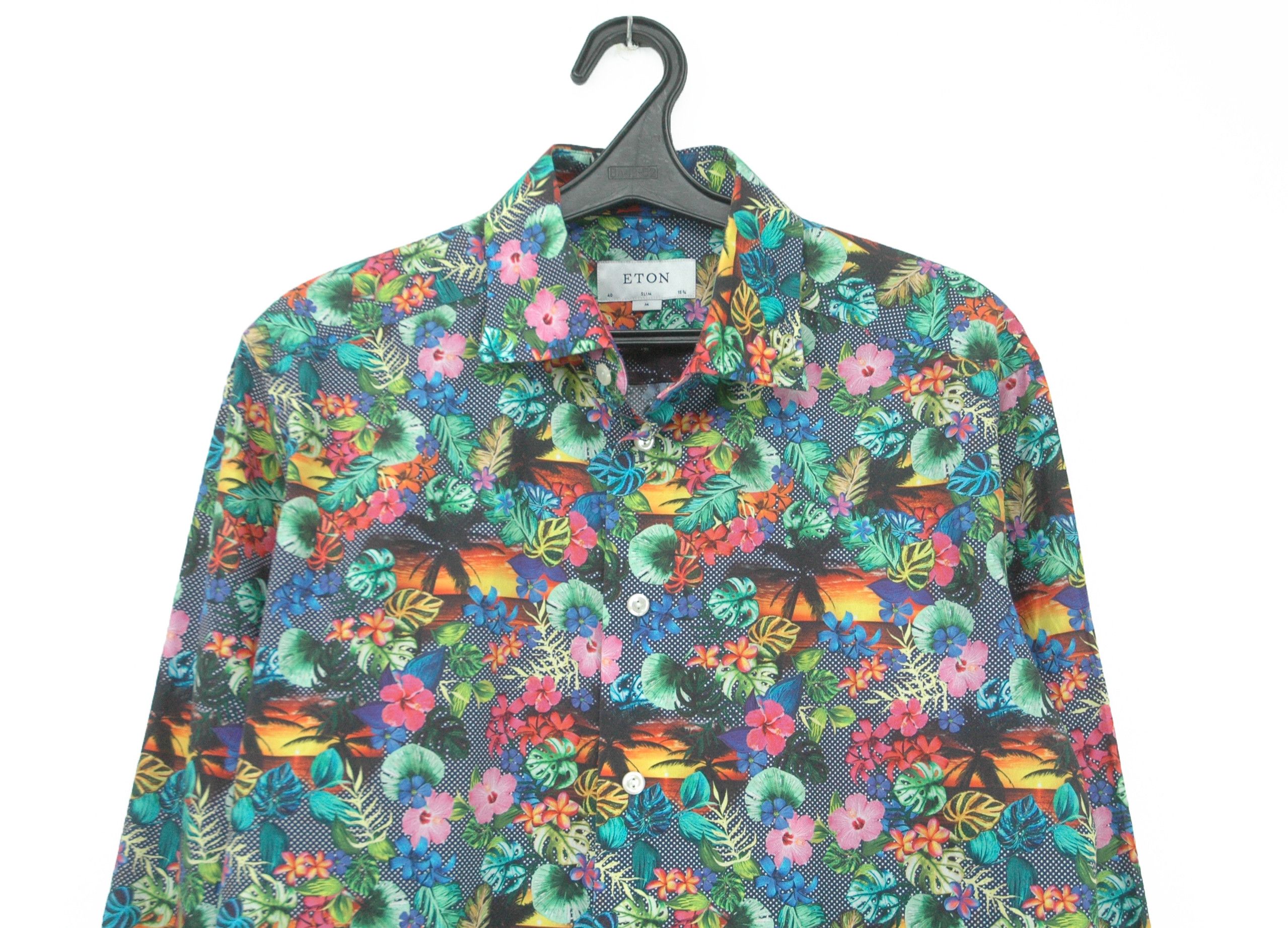 Eton Eton Print Luxury Shirt Size US M / EU 48-50 / 2 - 2 Thumbnail
