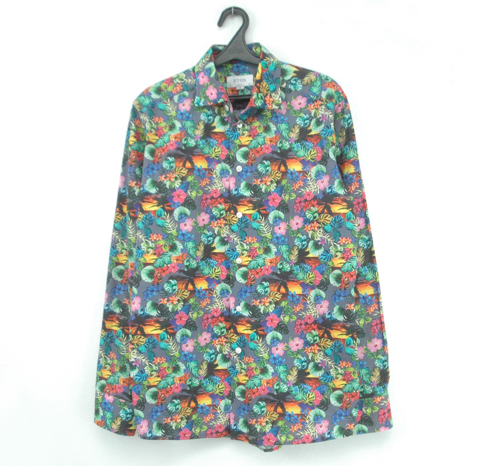 Eton Eton Print Luxury Shirt Size US M / EU 48-50 / 2 - 1 Thumbnail