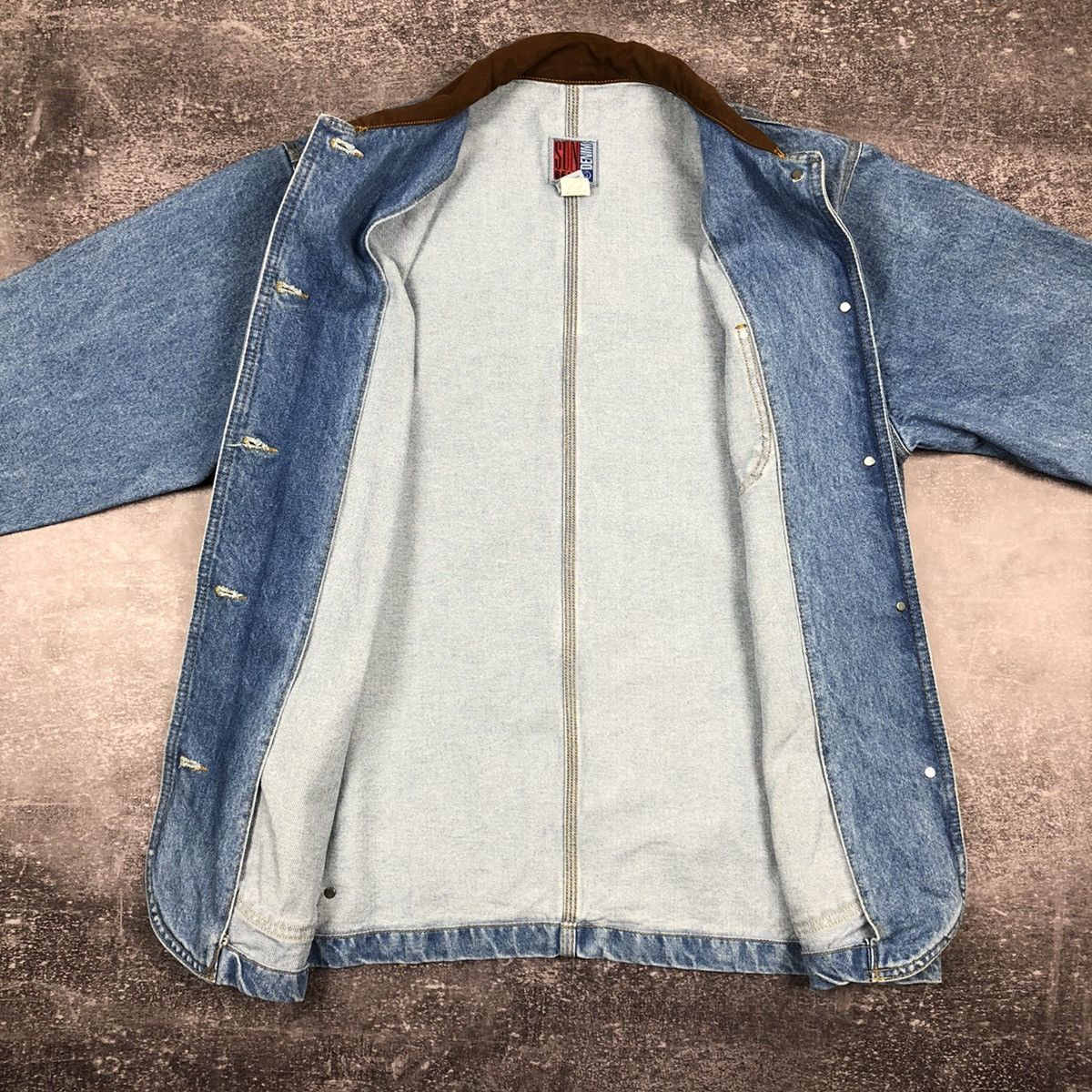 Vintage Vintage 90s Sun Belt Denim Jacket Size US M / EU 48-50 / 2 - 7 Thumbnail