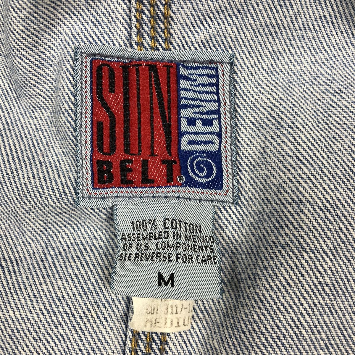 Vintage Vintage 90s Sun Belt Denim Jacket Size US M / EU 48-50 / 2 - 8 Thumbnail