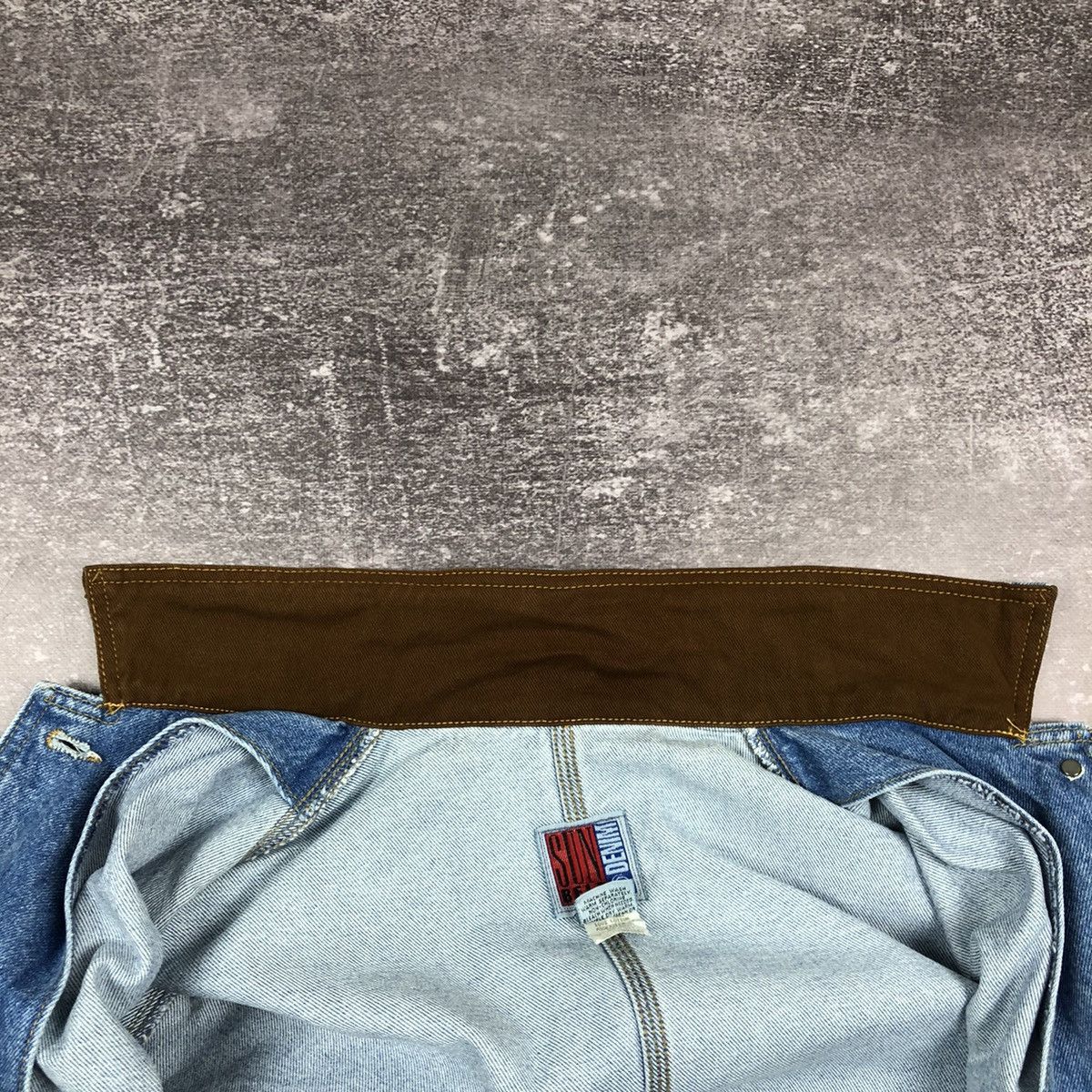 Vintage Vintage 90s Sun Belt Denim Jacket Size US M / EU 48-50 / 2 - 10 Thumbnail