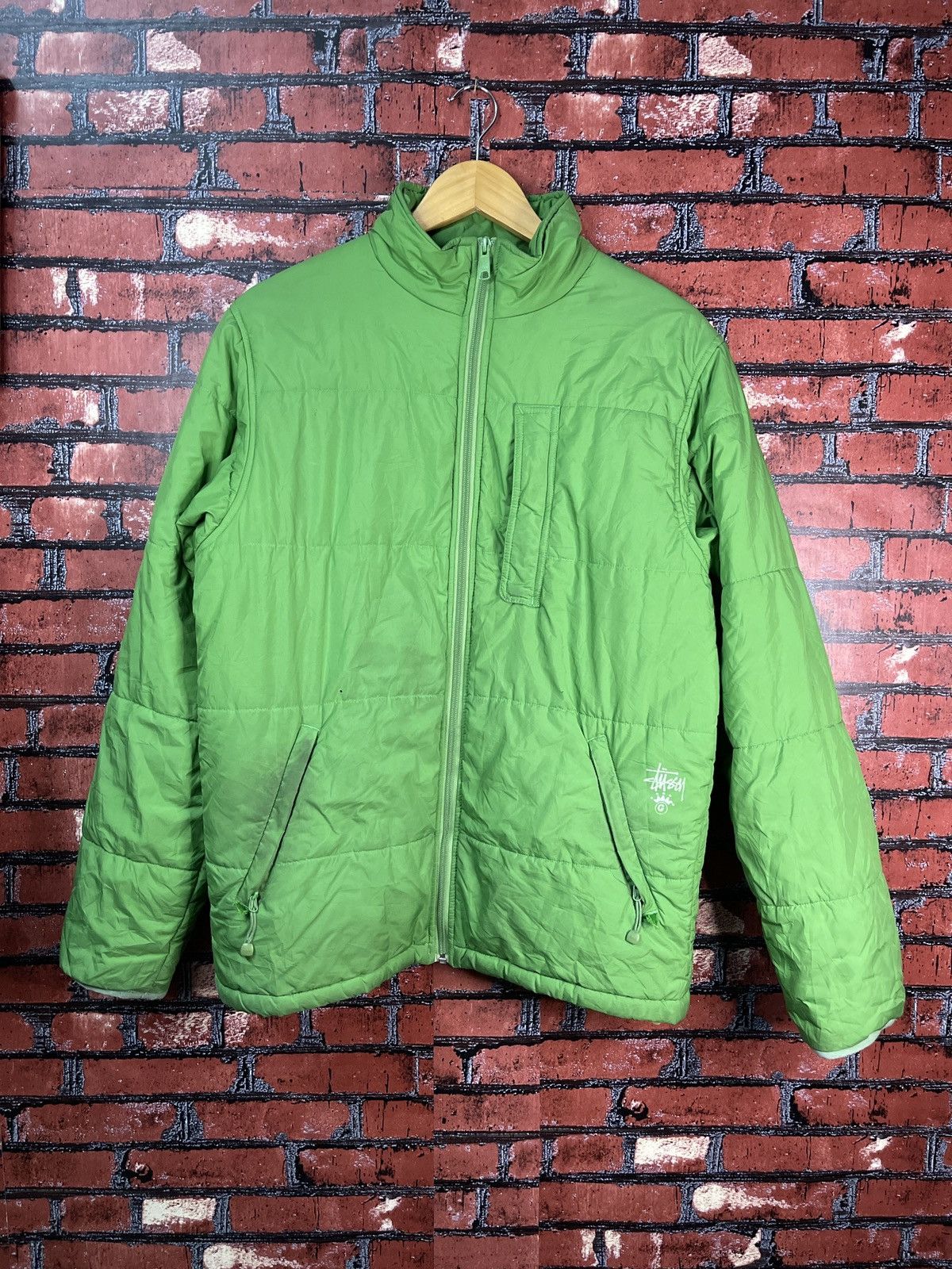 Stussy Stüssy down puffer wrinkled nylon | Grailed