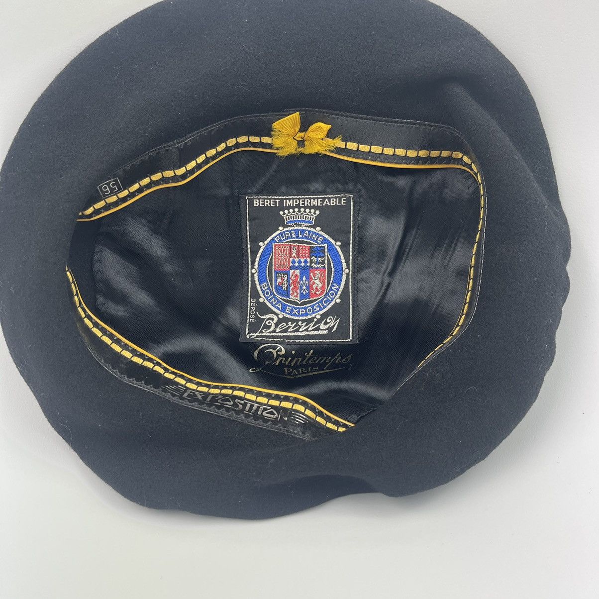 Vintage VINTAGE 1950's Wool French Beret Hat Cap Size ONE SIZE - 3 Thumbnail