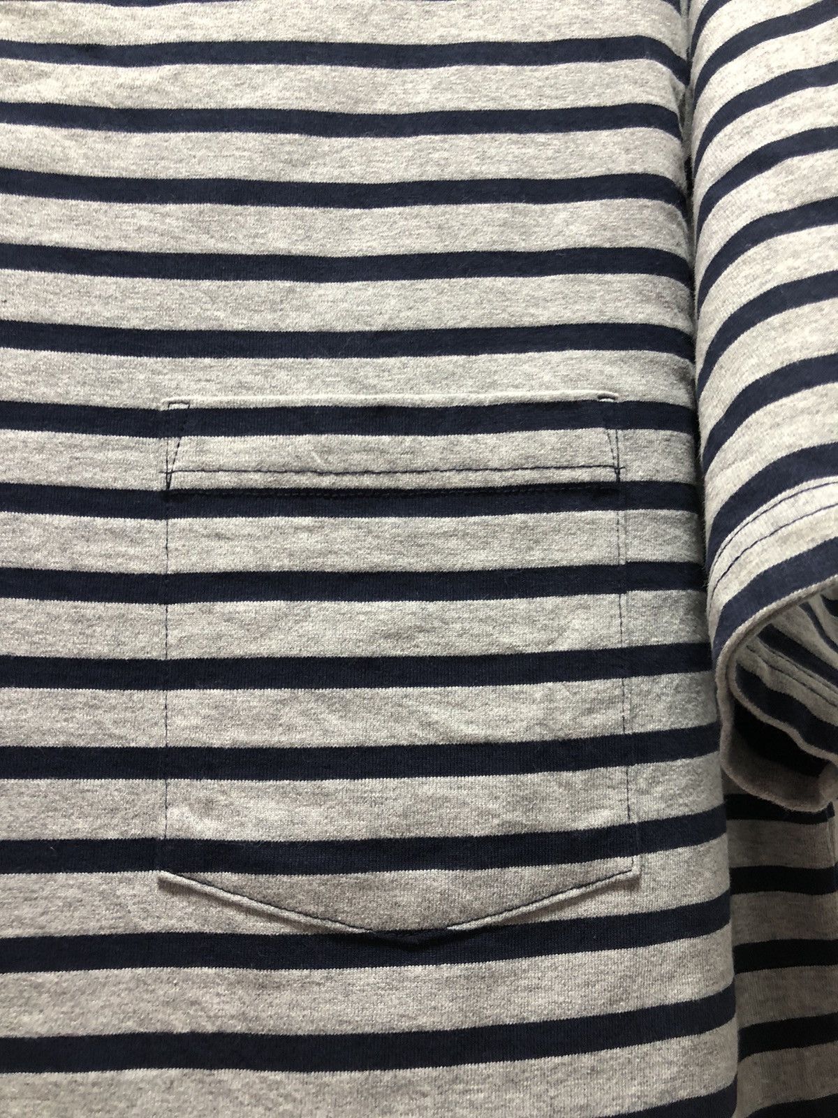 Beams Plus BEAMS PLUS T Shirt Pocket Striped Japan Made Size US L / EU 52-54 / 3 - 3 Thumbnail