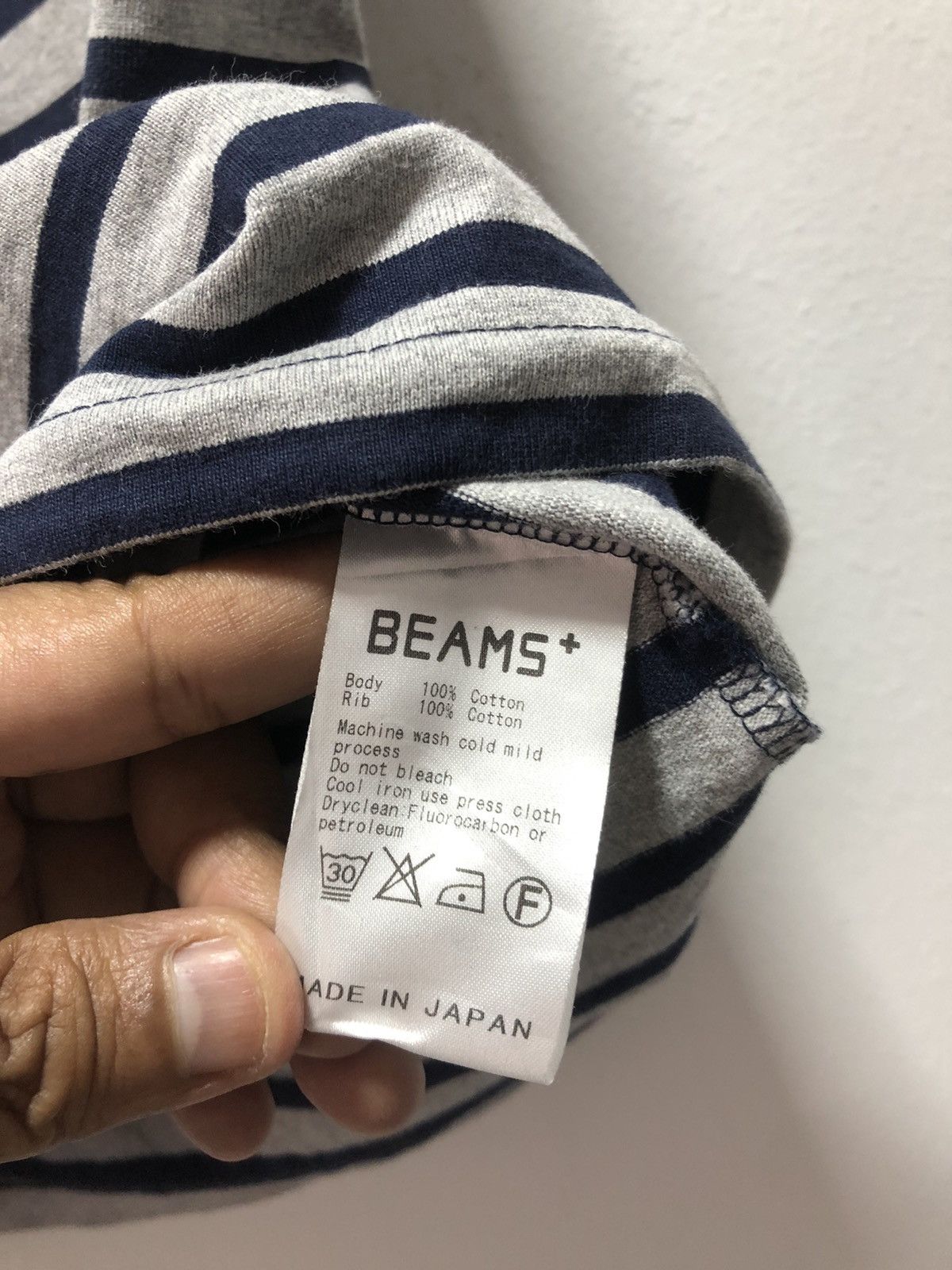 Beams Plus BEAMS PLUS T Shirt Pocket Striped Japan Made Size US L / EU 52-54 / 3 - 4 Thumbnail