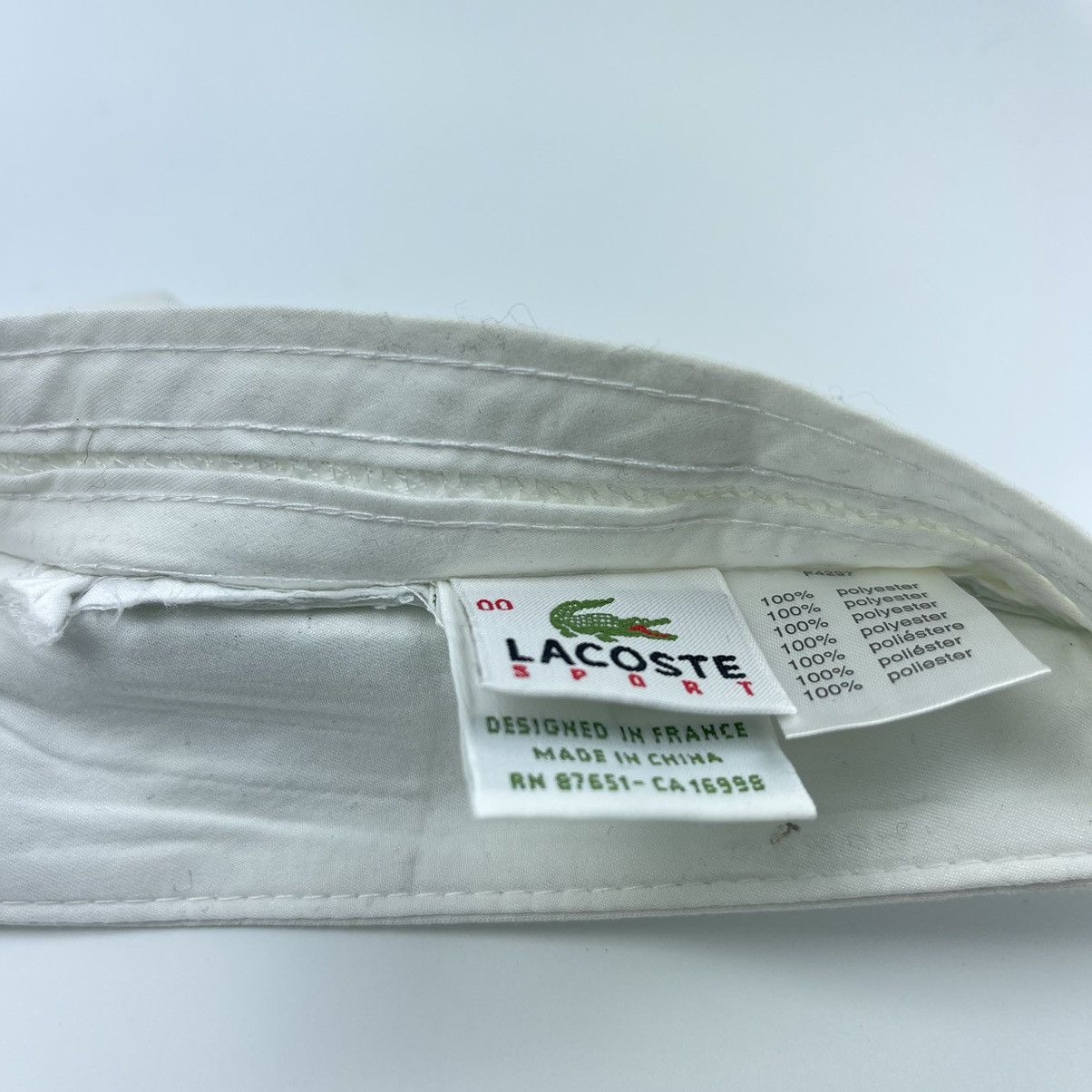 Lacoste RARE LACOSTE SPORT PETIT PIQUE GOLF VISOR HAT🔥 Size ONE SIZE - 5 Thumbnail
