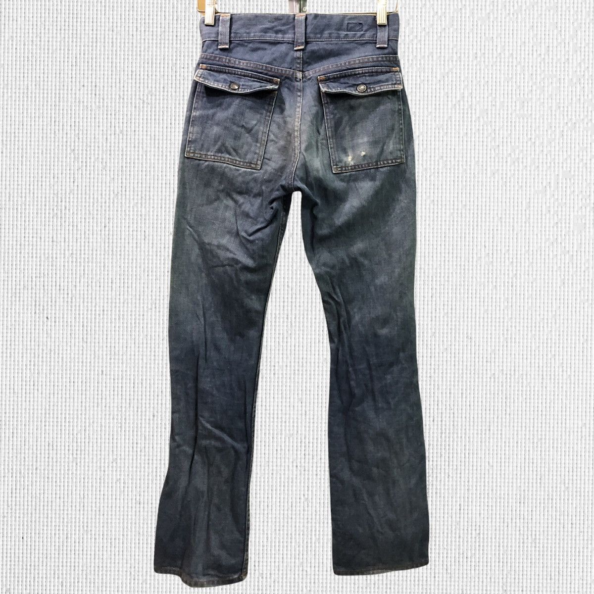 Levi's × Vintage Vintage Levis Workers Multi Pocket Distressed Denim Jeans Size US 27 - 2 Thumbnail