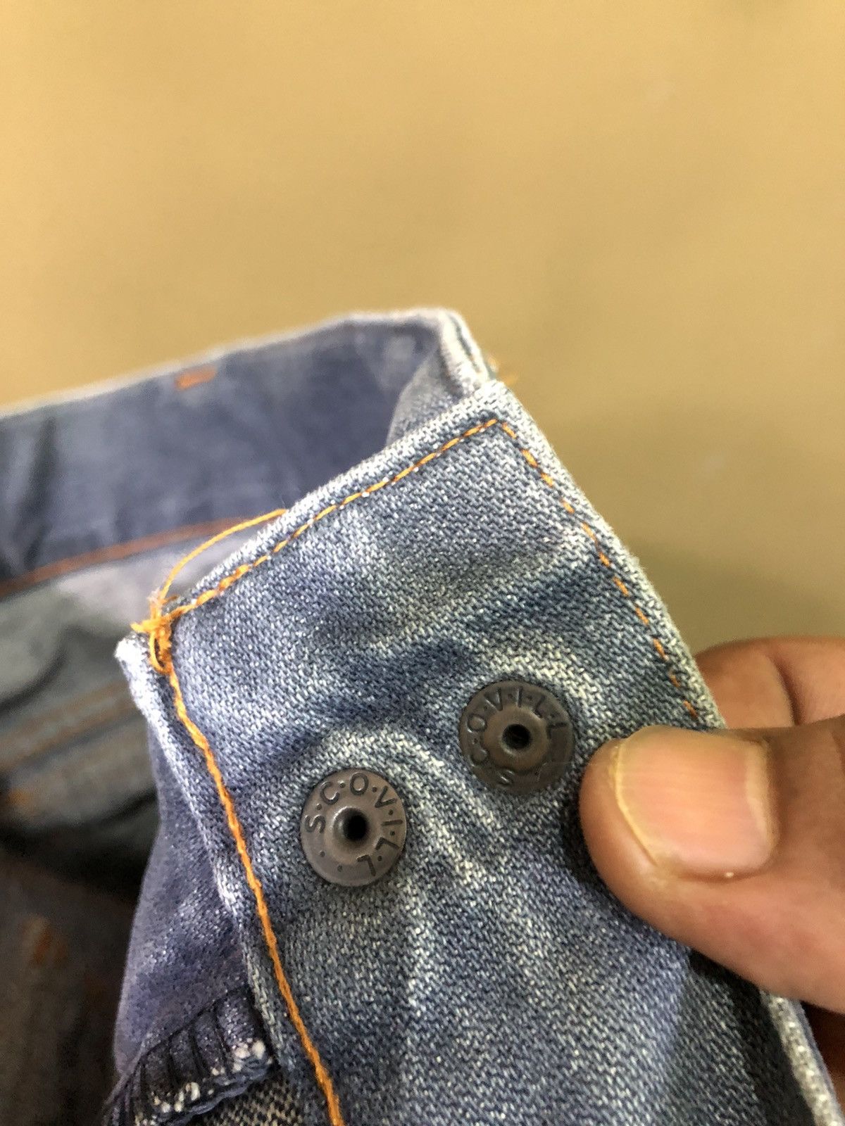 Levi's × Vintage Vintage Levis Workers Multi Pocket Distressed Denim Jeans Size US 27 - 9 Thumbnail