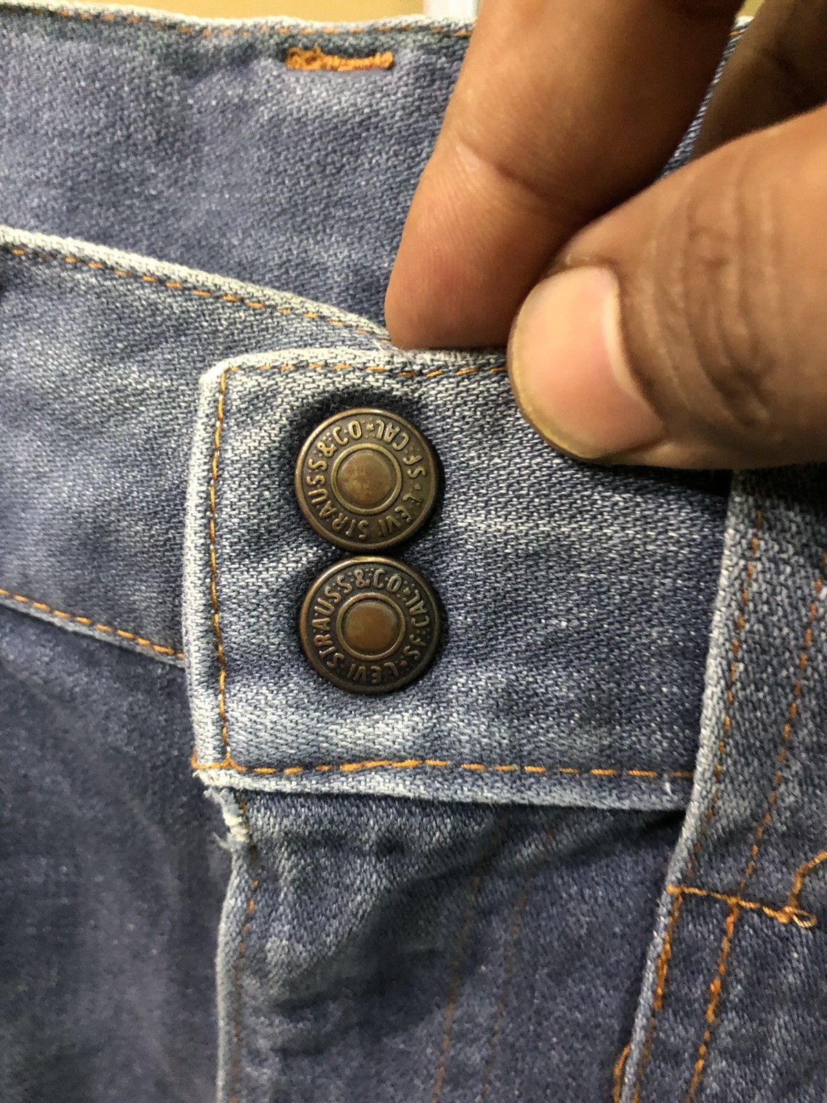 Levi's × Vintage Vintage Levis Workers Multi Pocket Distressed Denim Jeans Size US 27 - 4 Thumbnail