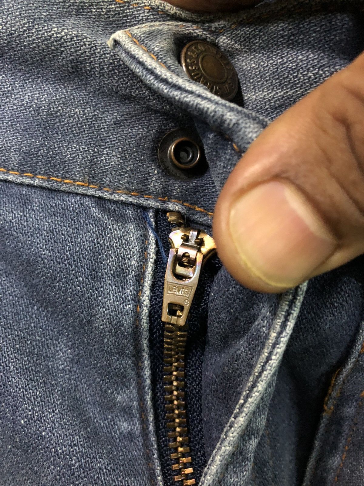 Levi's × Vintage Vintage Levis Workers Multi Pocket Distressed Denim Jeans Size US 27 - 5 Thumbnail
