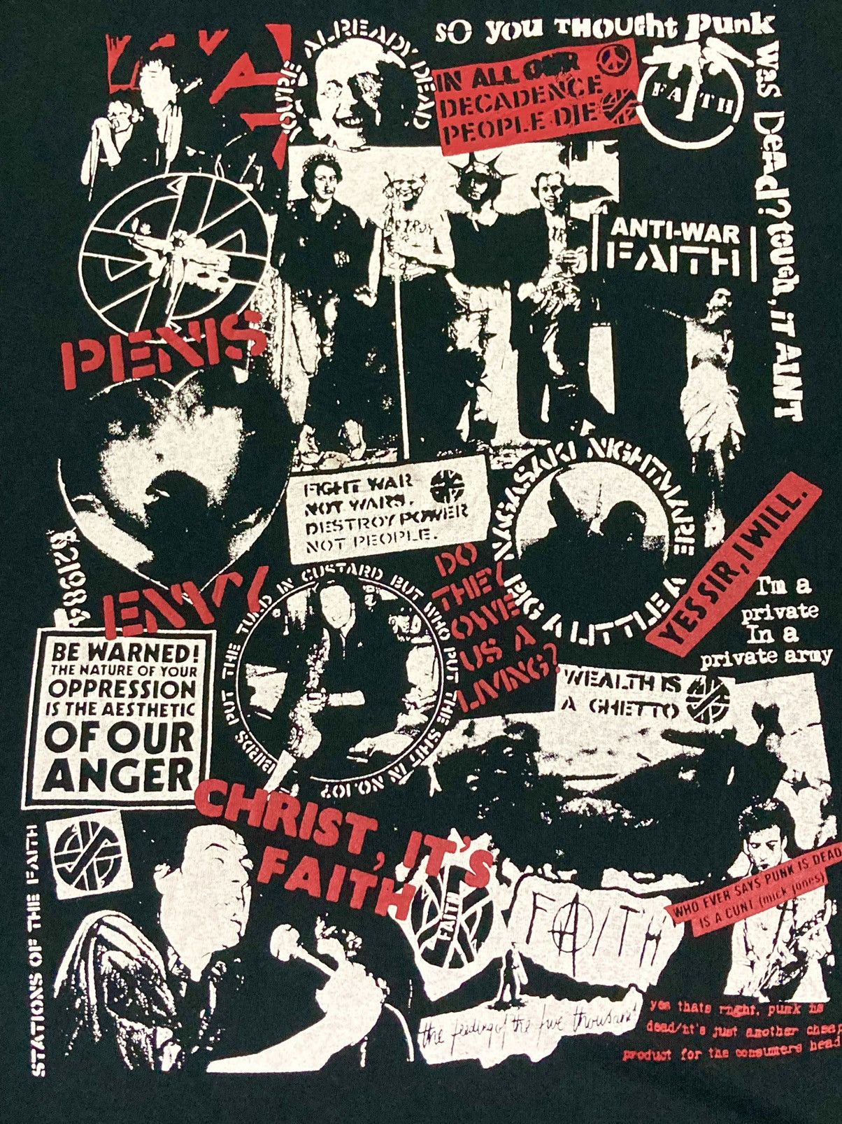 Band Tees × Japanese Brand × Seditionaries Faith Tribute to Punk Culture Size US L / EU 52-54 / 3 - 2 Thumbnail