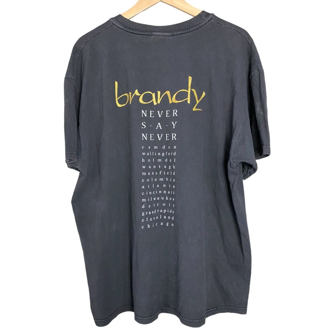 Rap Tees × Vintage 1999 BRANDY NEVER SAY NEVER TOUR T-SHIRT