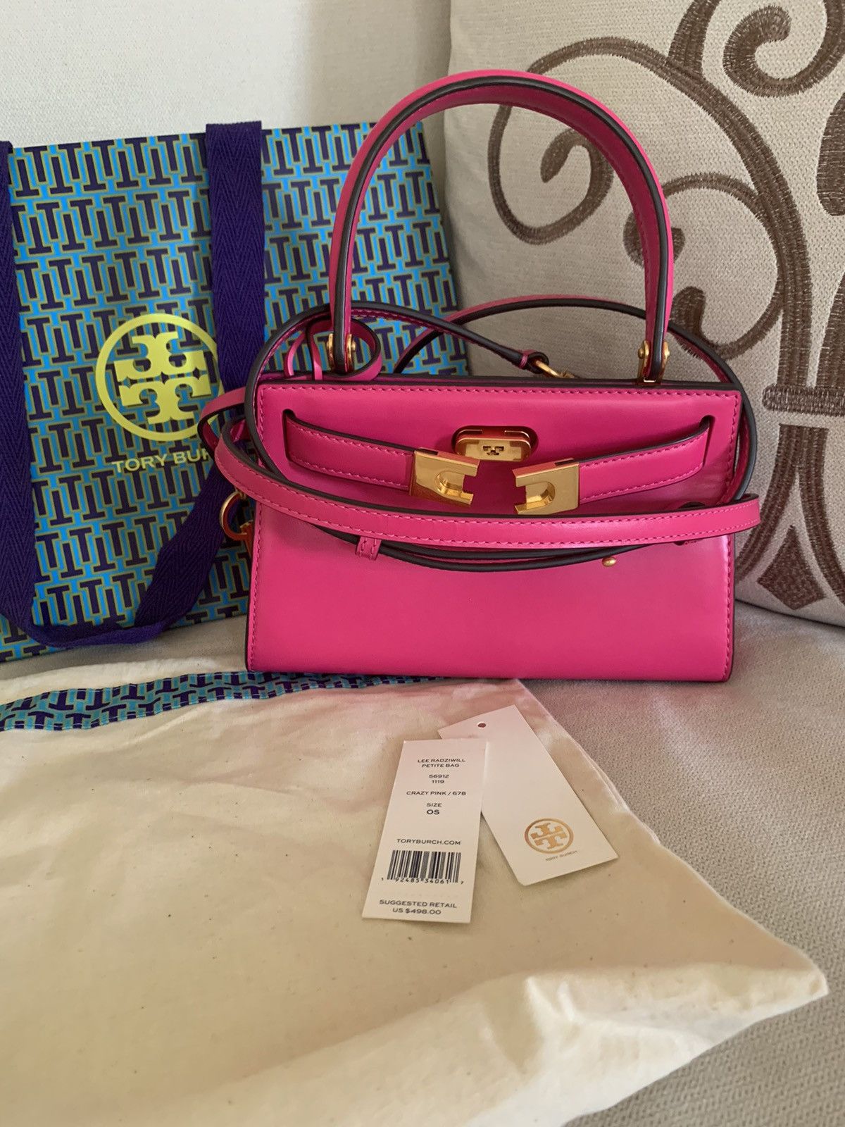 Tory Burch, Bags, Tory Burch York Buckle Tote Light Oak