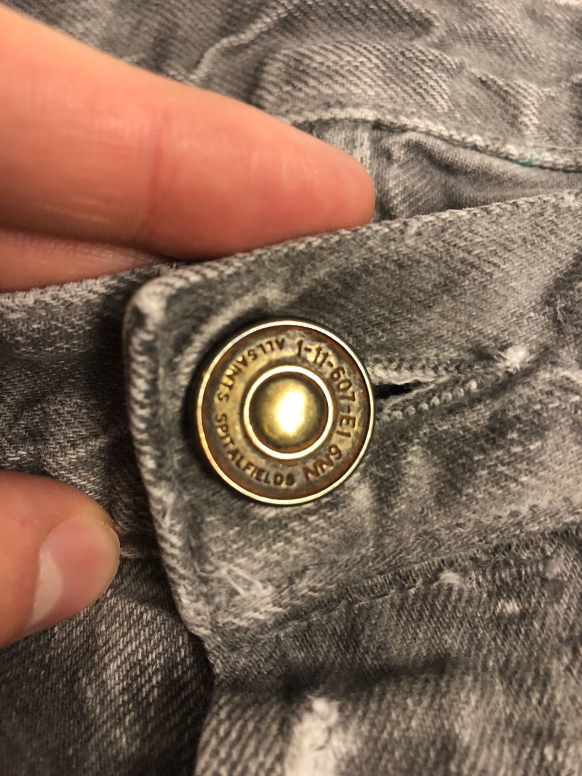 Allsaints × Vintage ALL SAINTS VINTAGE GREY WASHED DENIM JEANS Size US 30 / EU 46 - 3 Thumbnail
