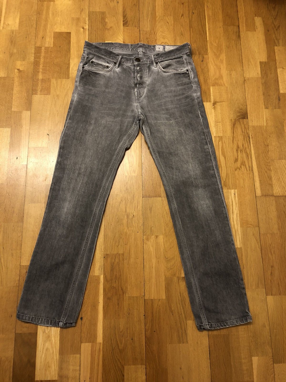 Allsaints × Vintage ALL SAINTS VINTAGE GREY WASHED DENIM JEANS Size US 30 / EU 46 - 1 Thumbnail