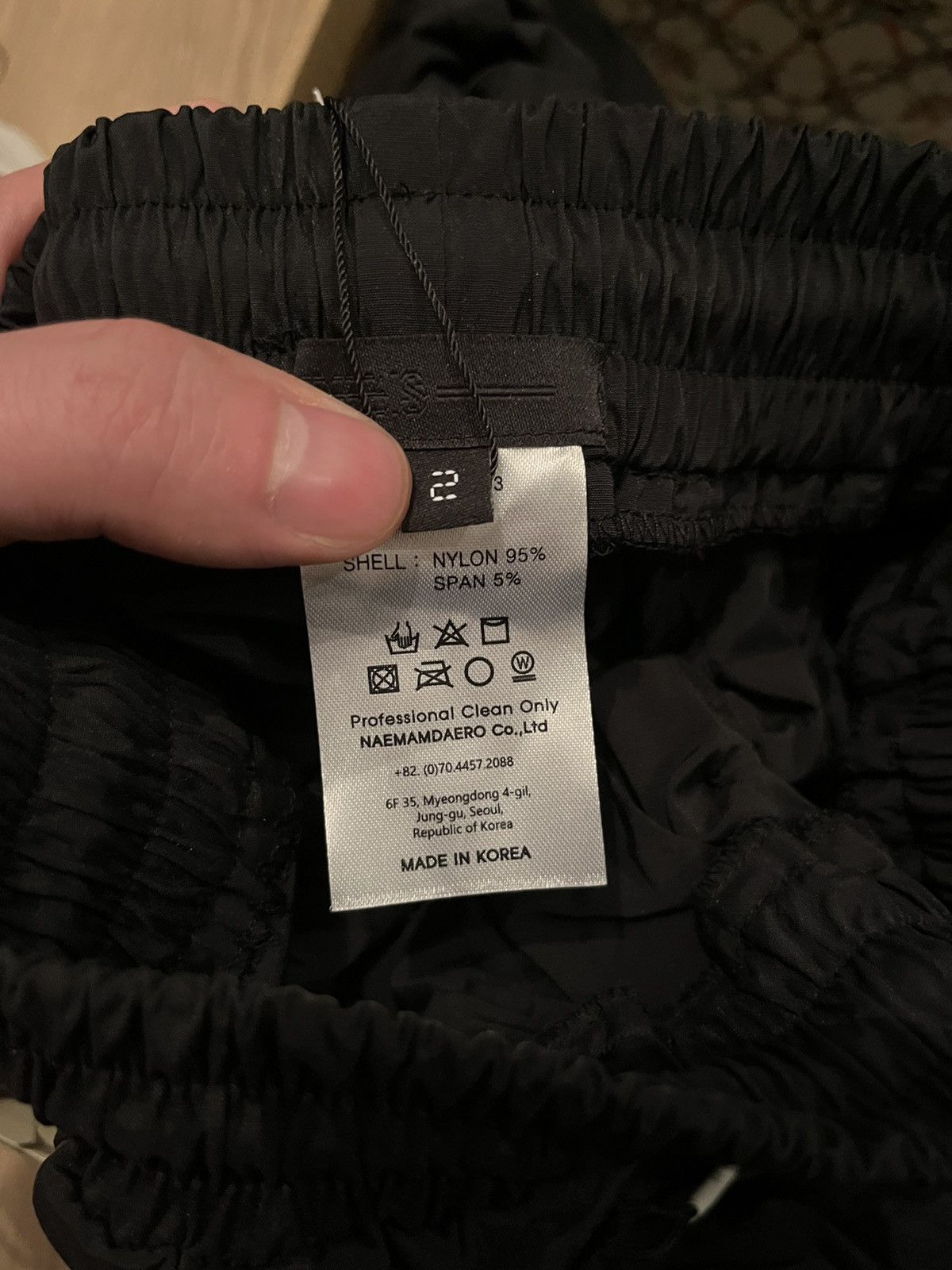 99%IS- NEW SZ.2/3/4 GOBCHANG SHELL TROUSERS BLACK Size US 32 / EU 48 - 15 Thumbnail