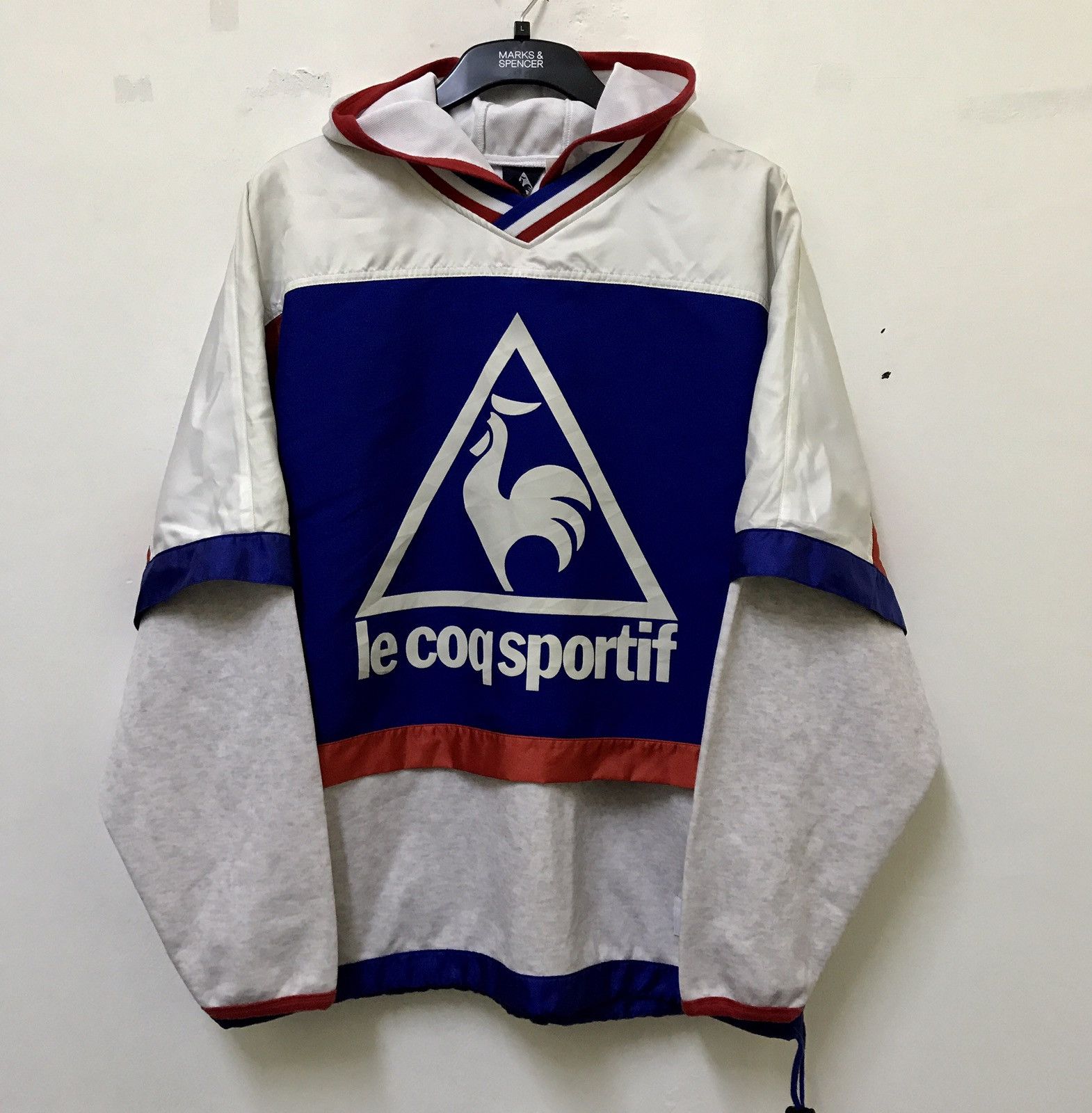 Le Coq Sportif LE COQ SPORTIF HOODIE BIG LOGO DESIGN RARE Size US L / EU 52-54 / 3 - 1 Thumbnail