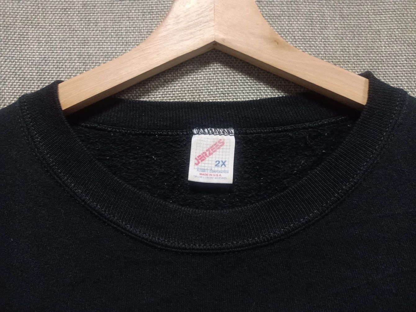 vintage 90s sweatshirt who cares made in usa
