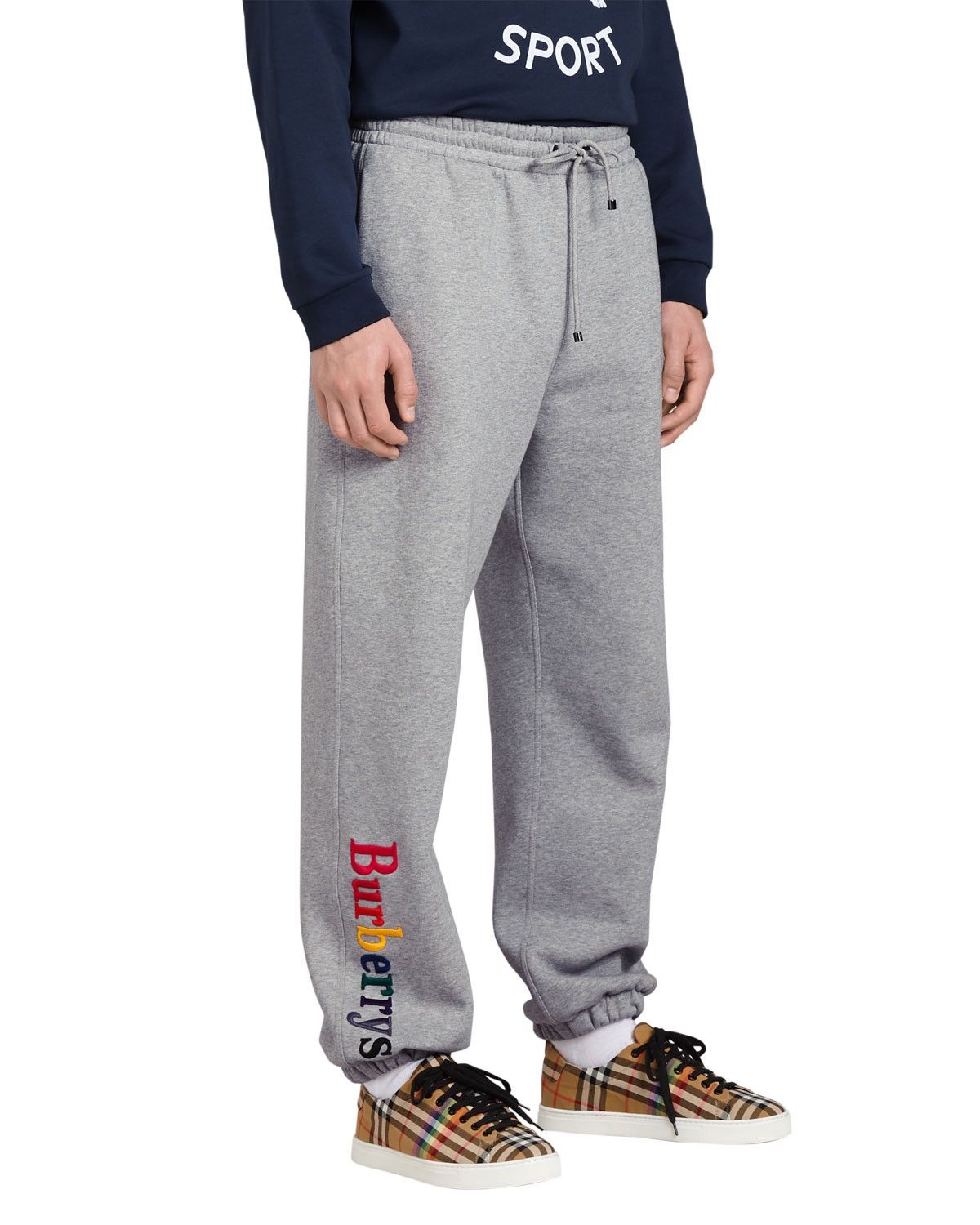 Fashion burberry embroidered sweatpants