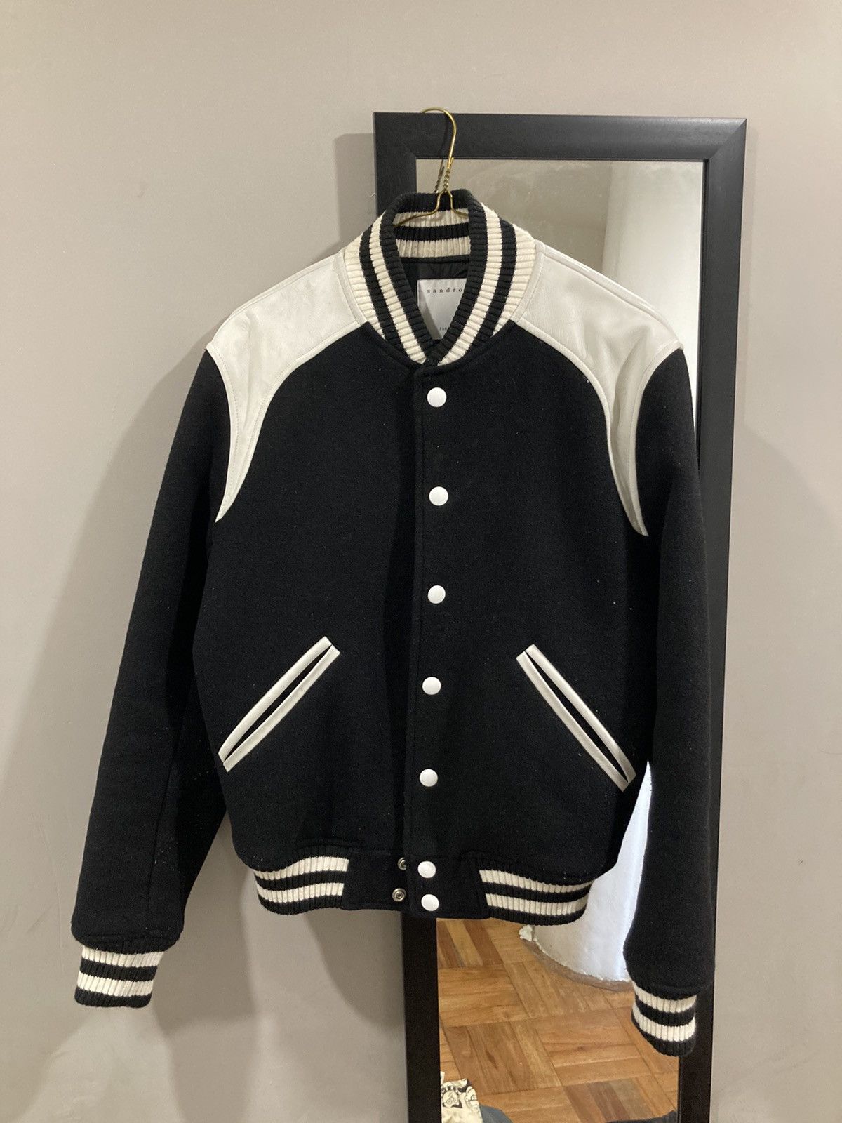 Wool Blend Teddy Bomber Jacket in White - Gucci