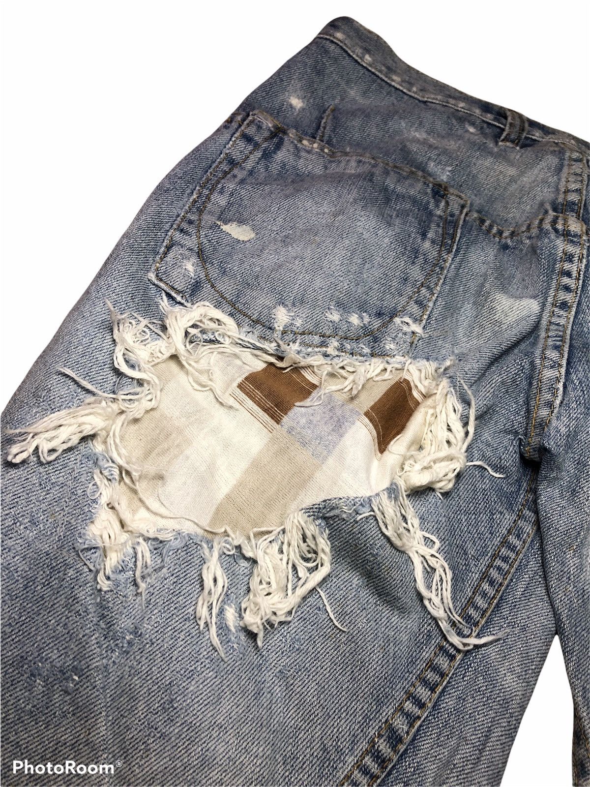 Japanese Brand Distressed Twist RNA INC Trashed Denim Size US 30 / EU 46 - 8 Thumbnail