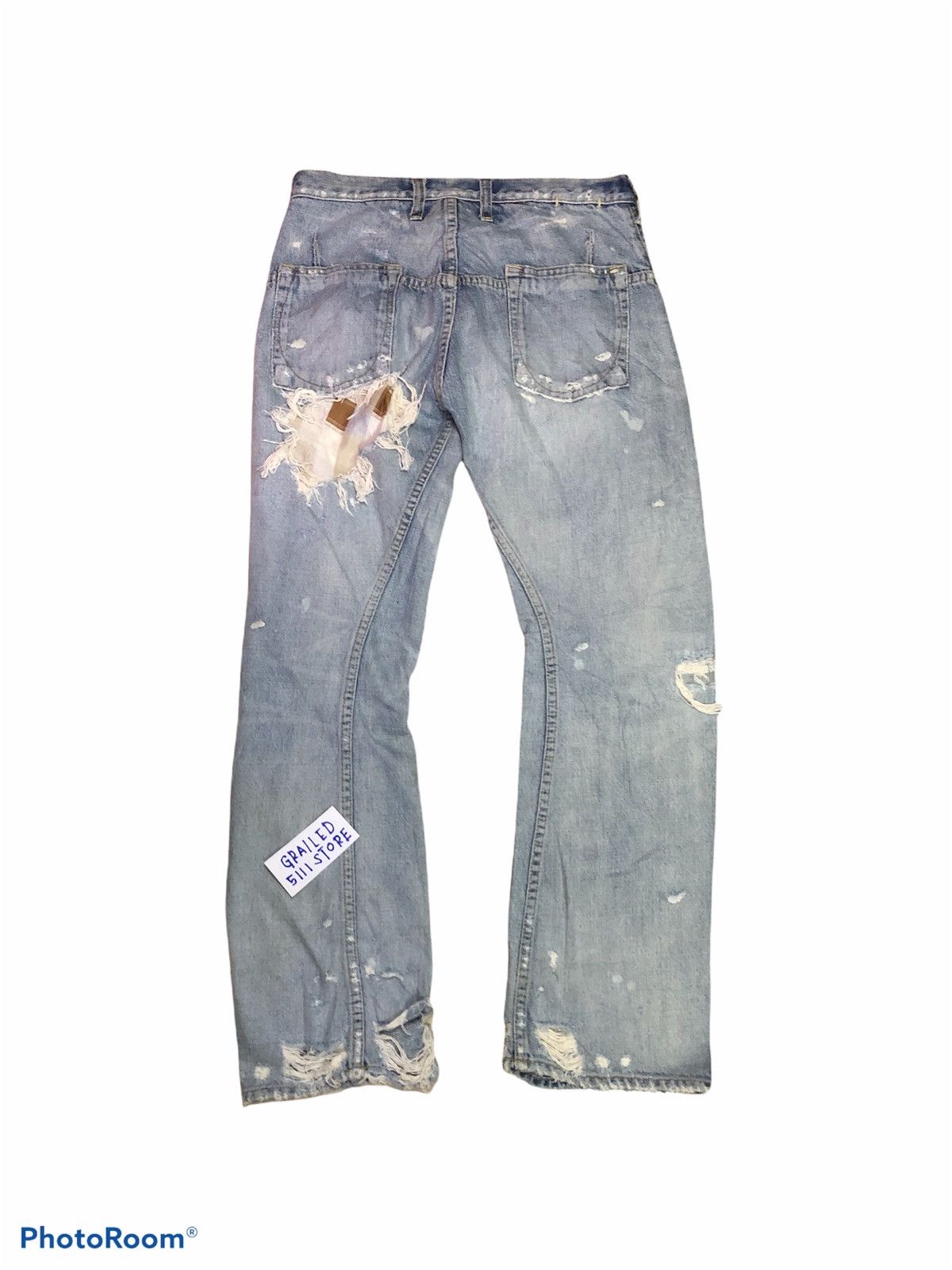 Japanese Brand Distressed Twist RNA INC Trashed Denim Size US 30 / EU 46 - 2 Thumbnail