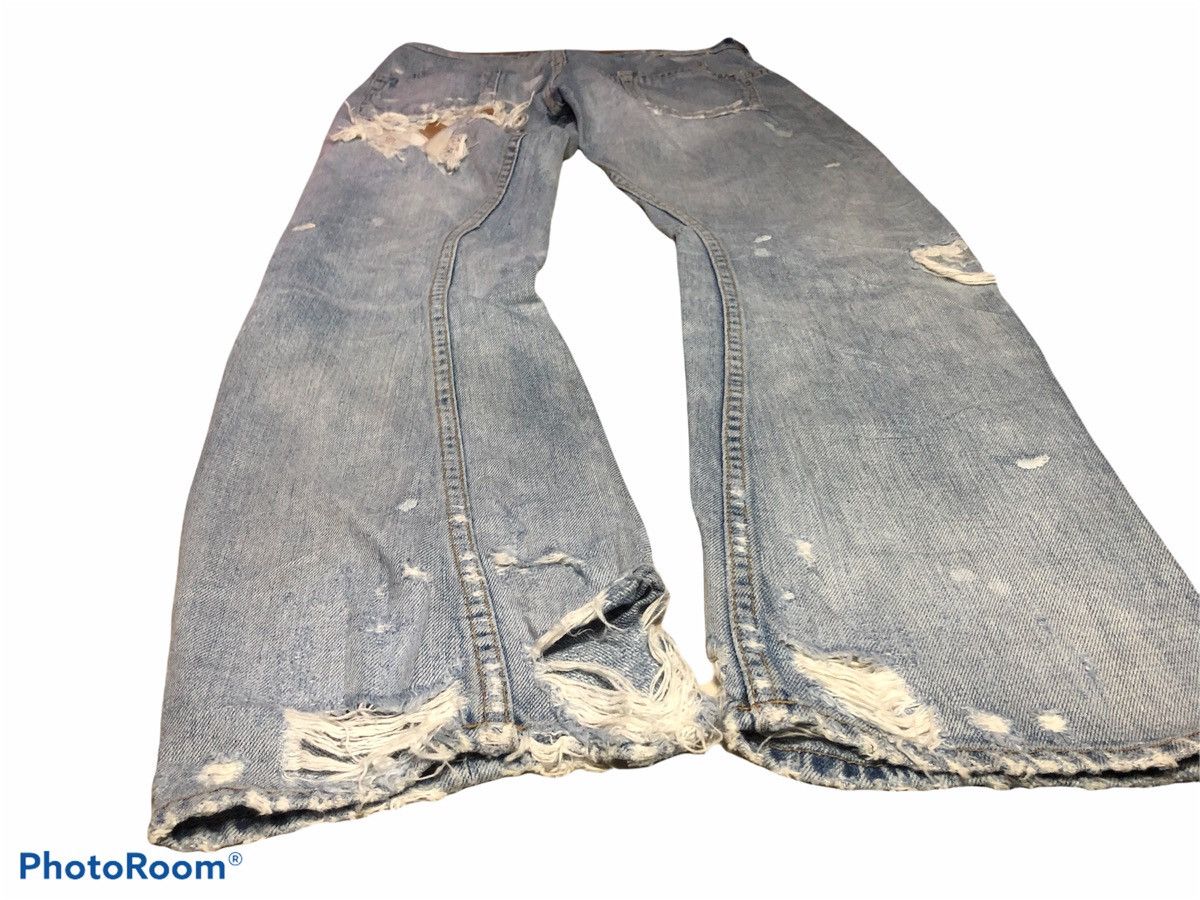 Japanese Brand Distressed Twist RNA INC Trashed Denim Size US 30 / EU 46 - 4 Thumbnail