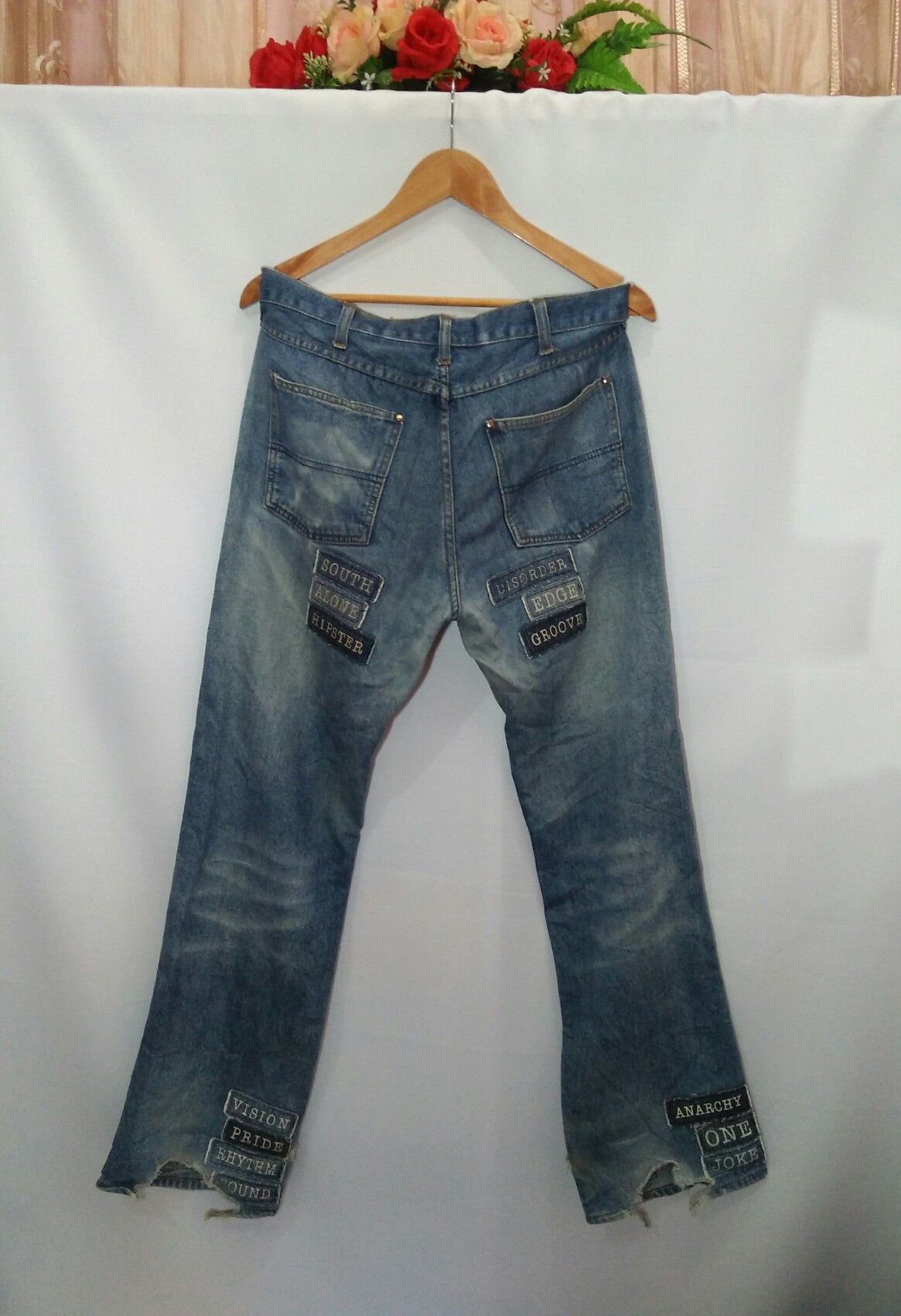 Number (N)ine Number Nine Patchwork Distressed Jeans | Grailed