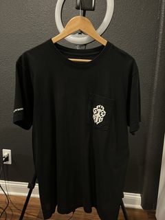 chrome Hearts #14 Neck Print Pocket T-shirt Black Size: SizeL