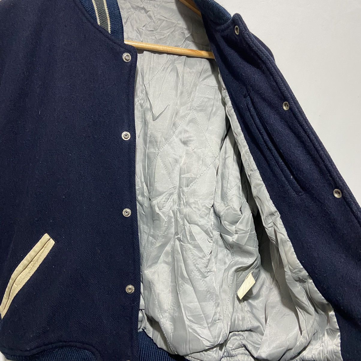 Japanese Brand Vintage Icefire Varsity Jacket Leather Sleeves Size US M / EU 48-50 / 2 - 7 Thumbnail