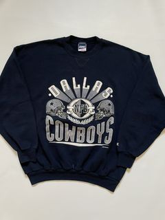 CustomCat Dallas Cowboys Vintage NFL Crewneck Sweatshirt/Royal / 3XL