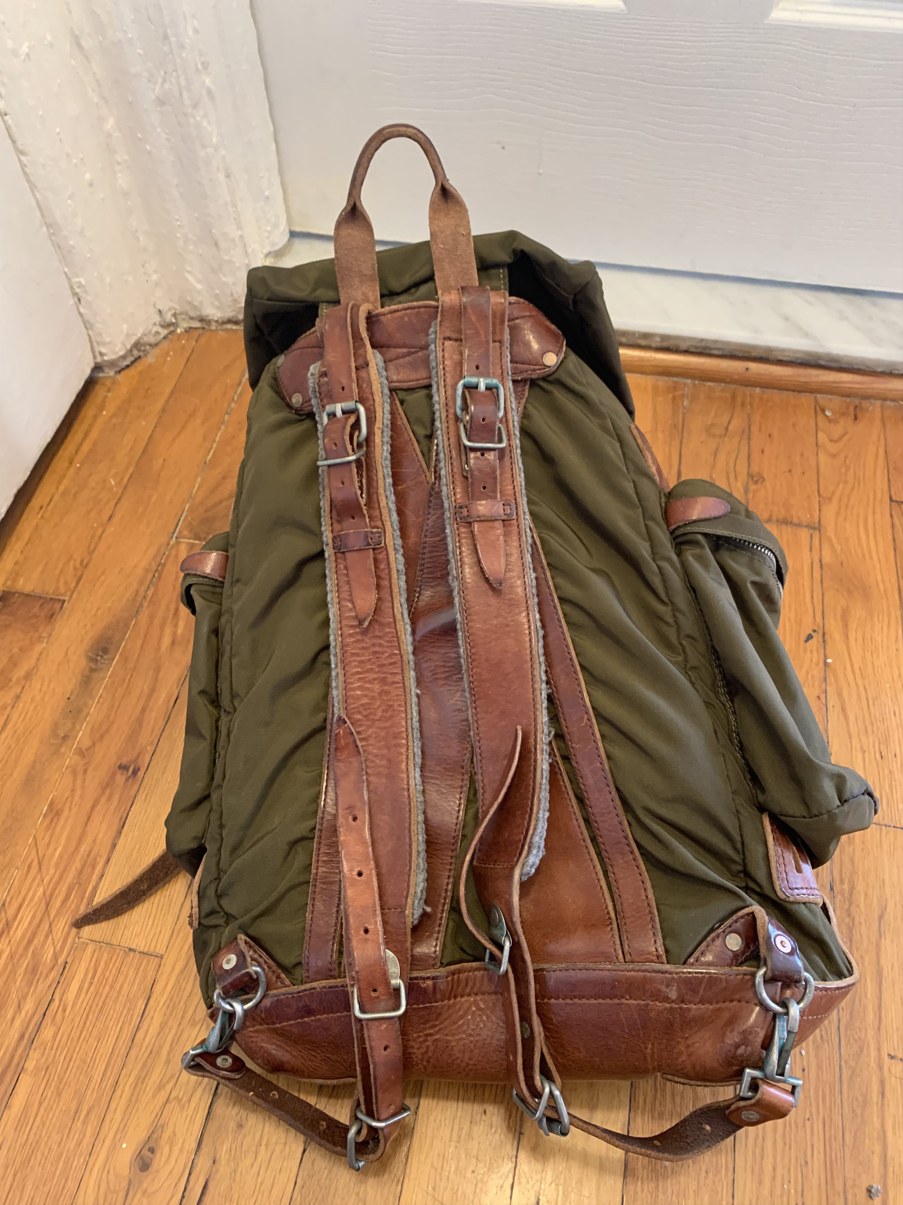 Polo Ralph Lauren RRL Ralph Lauren Yosemite Canvas and Leather Backpack Grailed