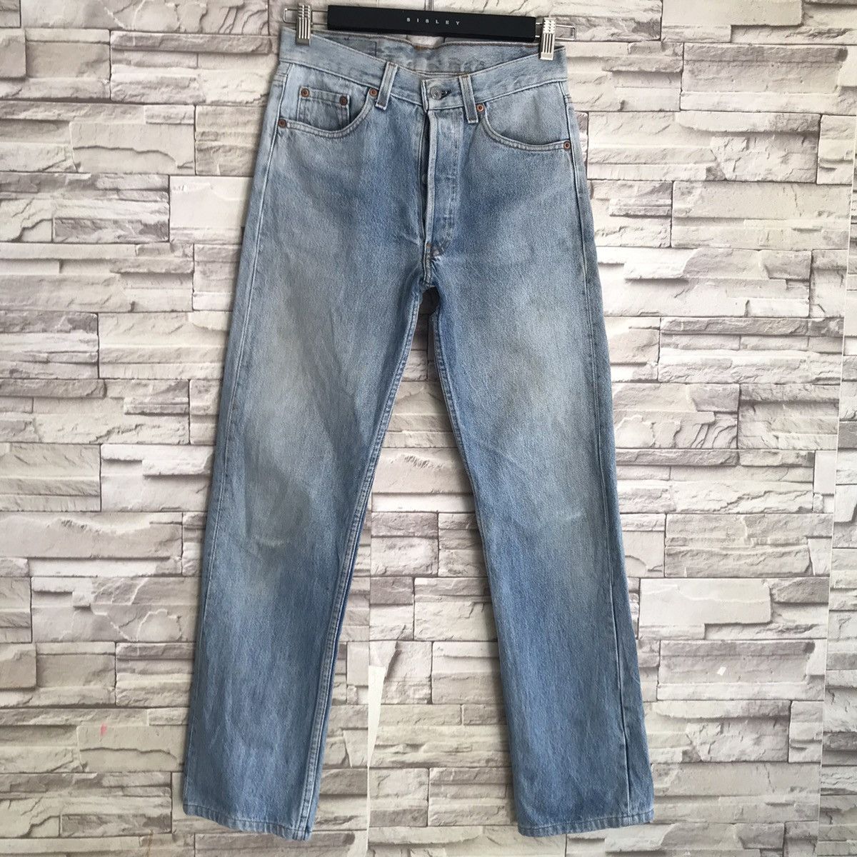 Levi's Vintage 80s Levis 501 Denim Jeans Sunfaded Size US 28 / EU 44 - 3 Thumbnail
