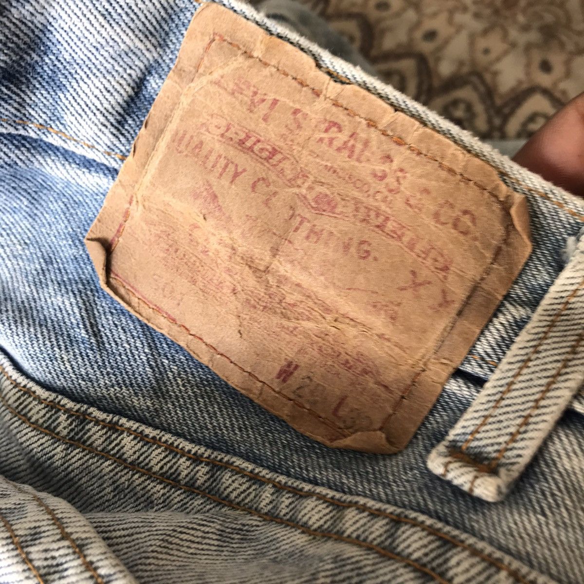 Levi's Vintage 80s Levis 501 Denim Jeans Sunfaded Size US 28 / EU 44 - 16 Thumbnail