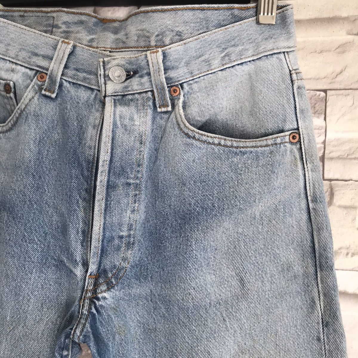 Levi's Vintage 80s Levis 501 Denim Jeans Sunfaded Size US 28 / EU 44 - 6 Thumbnail