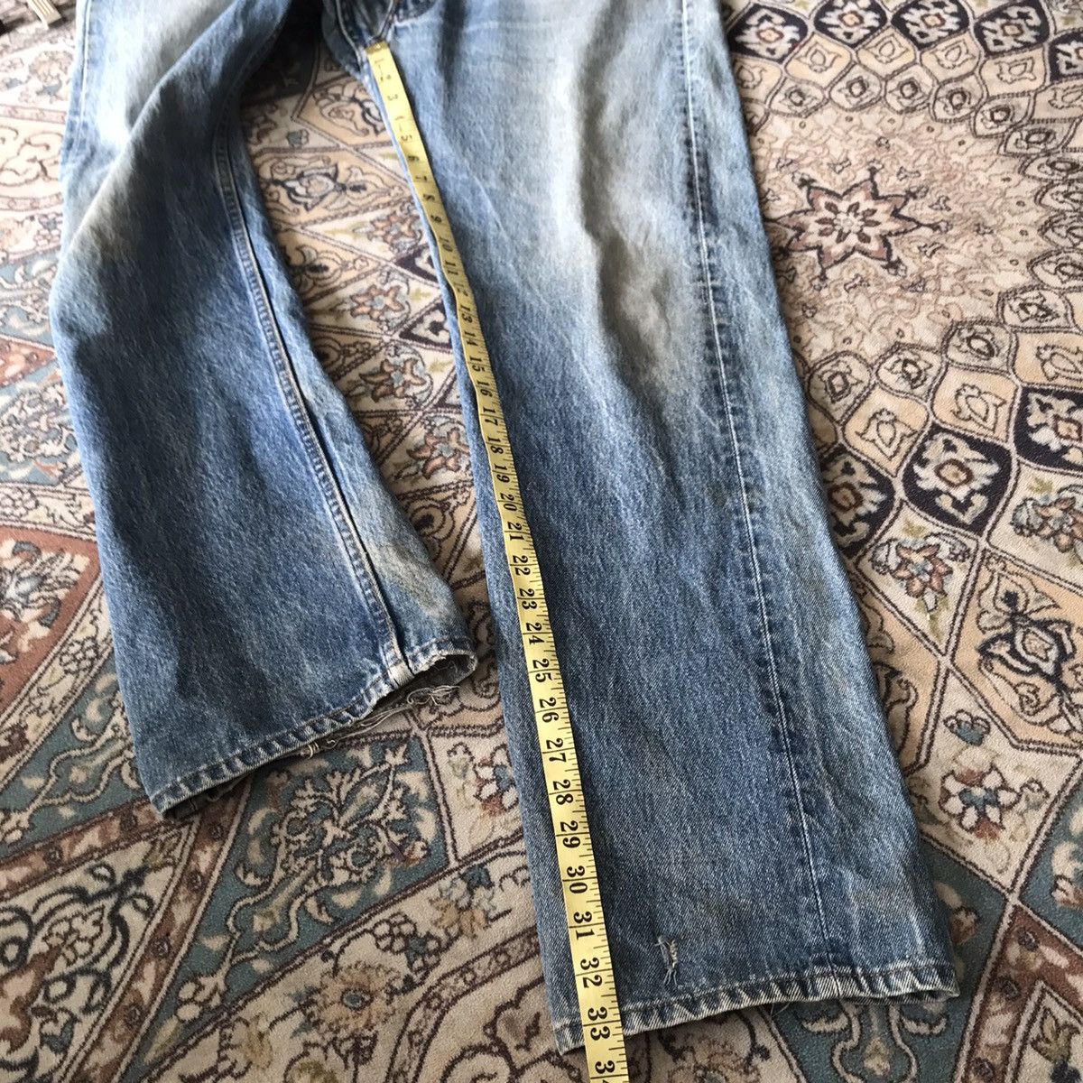 Levi's Vintage 80s Levis 501 Dirty Faded Jeans Made in USA Size US 38 / EU 54 - 15 Thumbnail