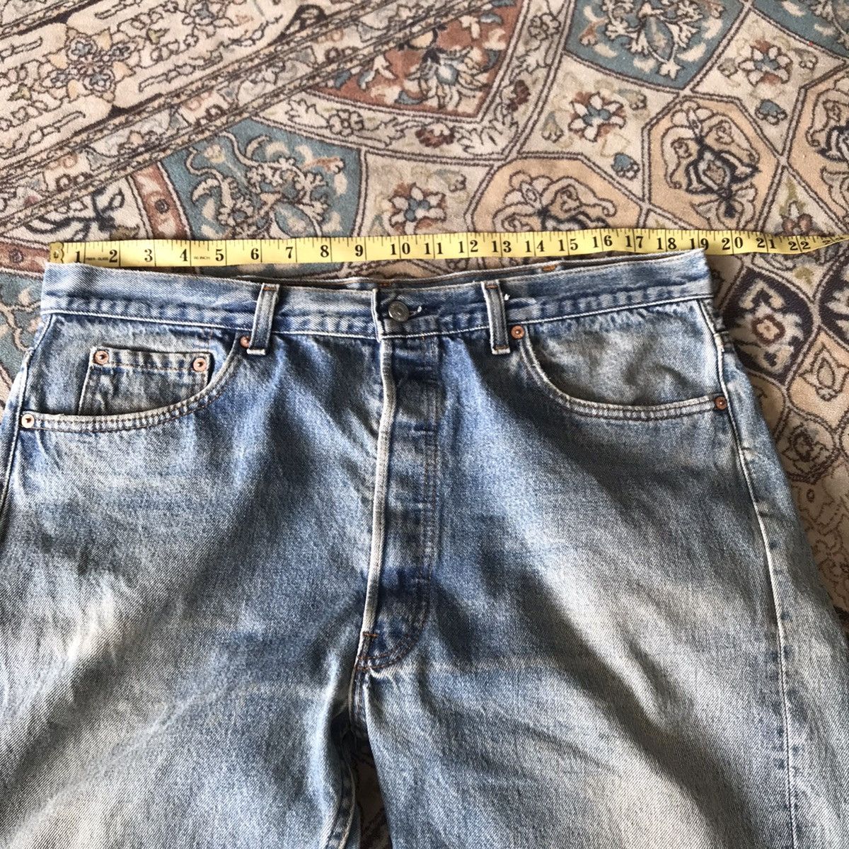Levi's Vintage 80s Levis 501 Dirty Faded Jeans Made in USA Size US 38 / EU 54 - 13 Thumbnail