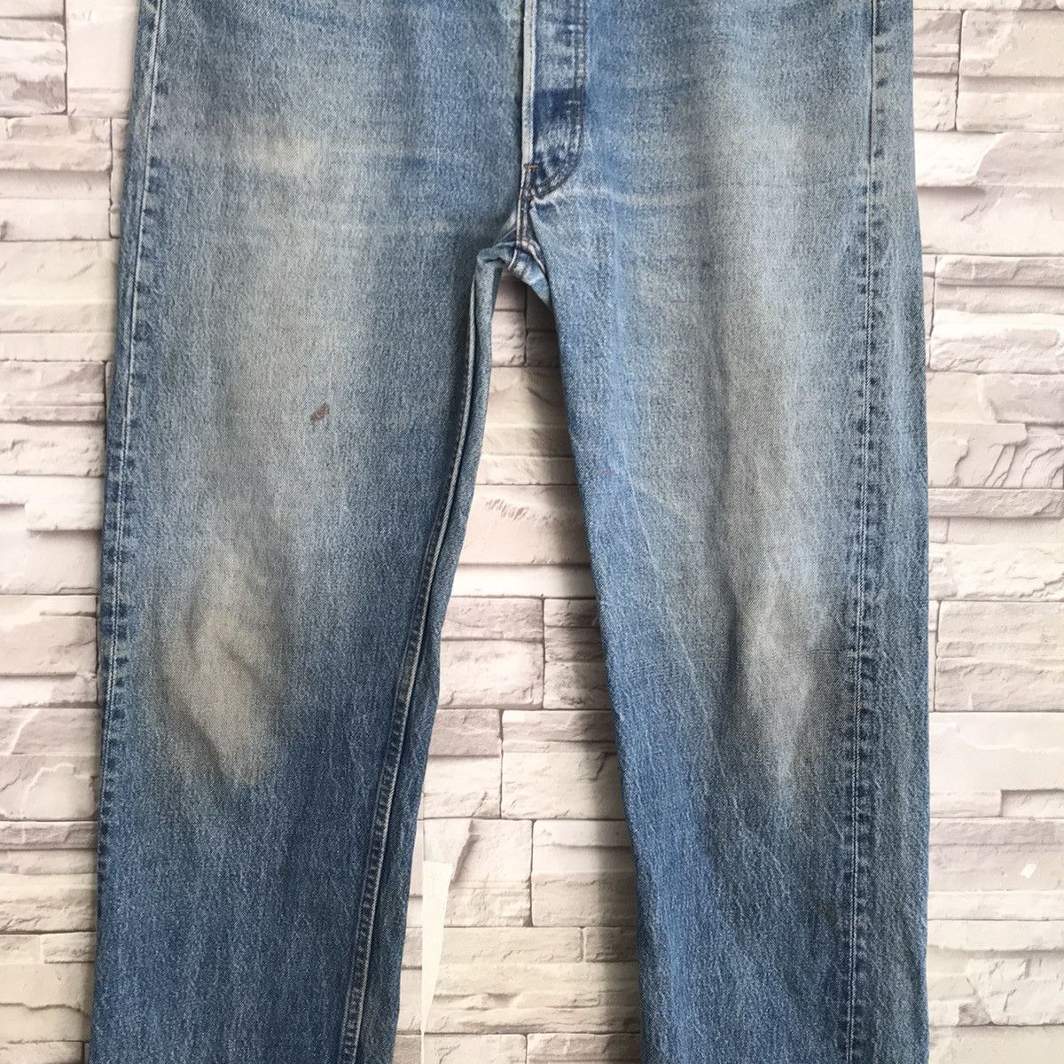 Levi's Vintage 80s Levis 501 Dirty Faded Jeans Made in USA Size US 38 / EU 54 - 5 Thumbnail