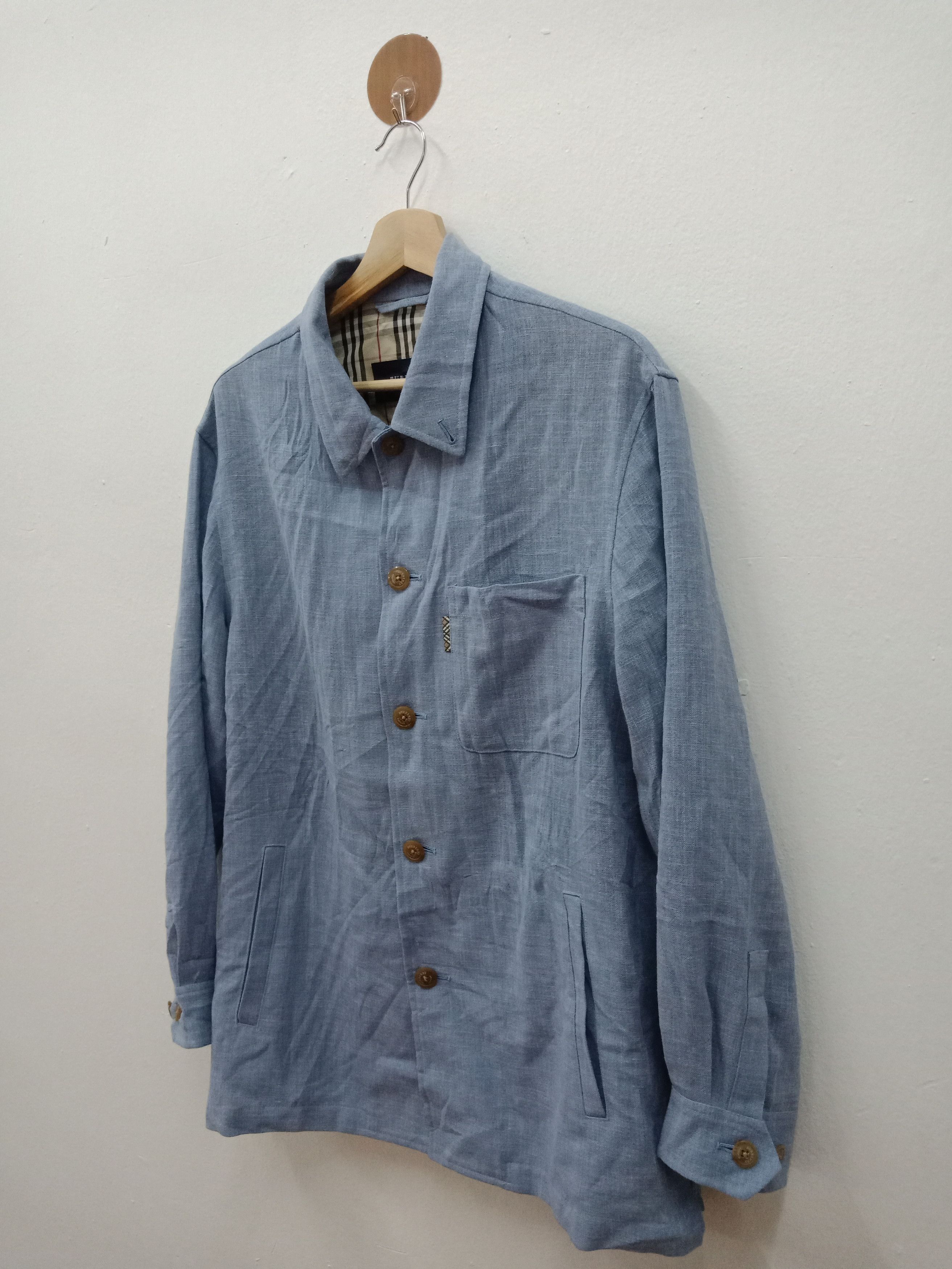 Burberry Burberry London Novacheck Blue Navy Size US L / EU 52-54 / 3 - 4 Thumbnail