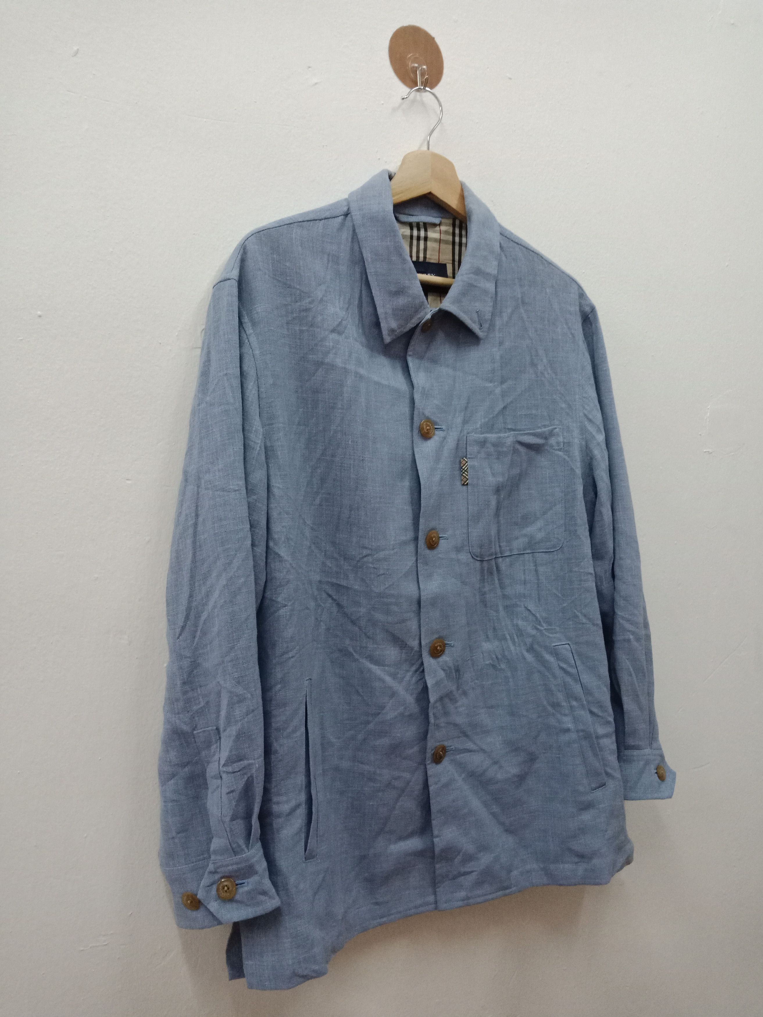 Burberry Burberry London Novacheck Blue Navy Size US L / EU 52-54 / 3 - 5 Thumbnail