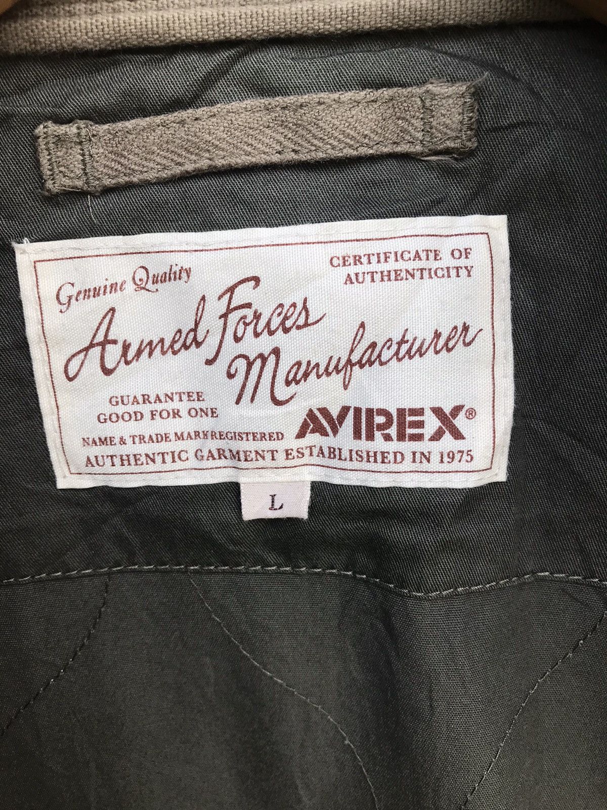 Avirex × Vintage AVIREX JACKET FULL ZIPPER Size US L / EU 52-54 / 3 - 6 Thumbnail