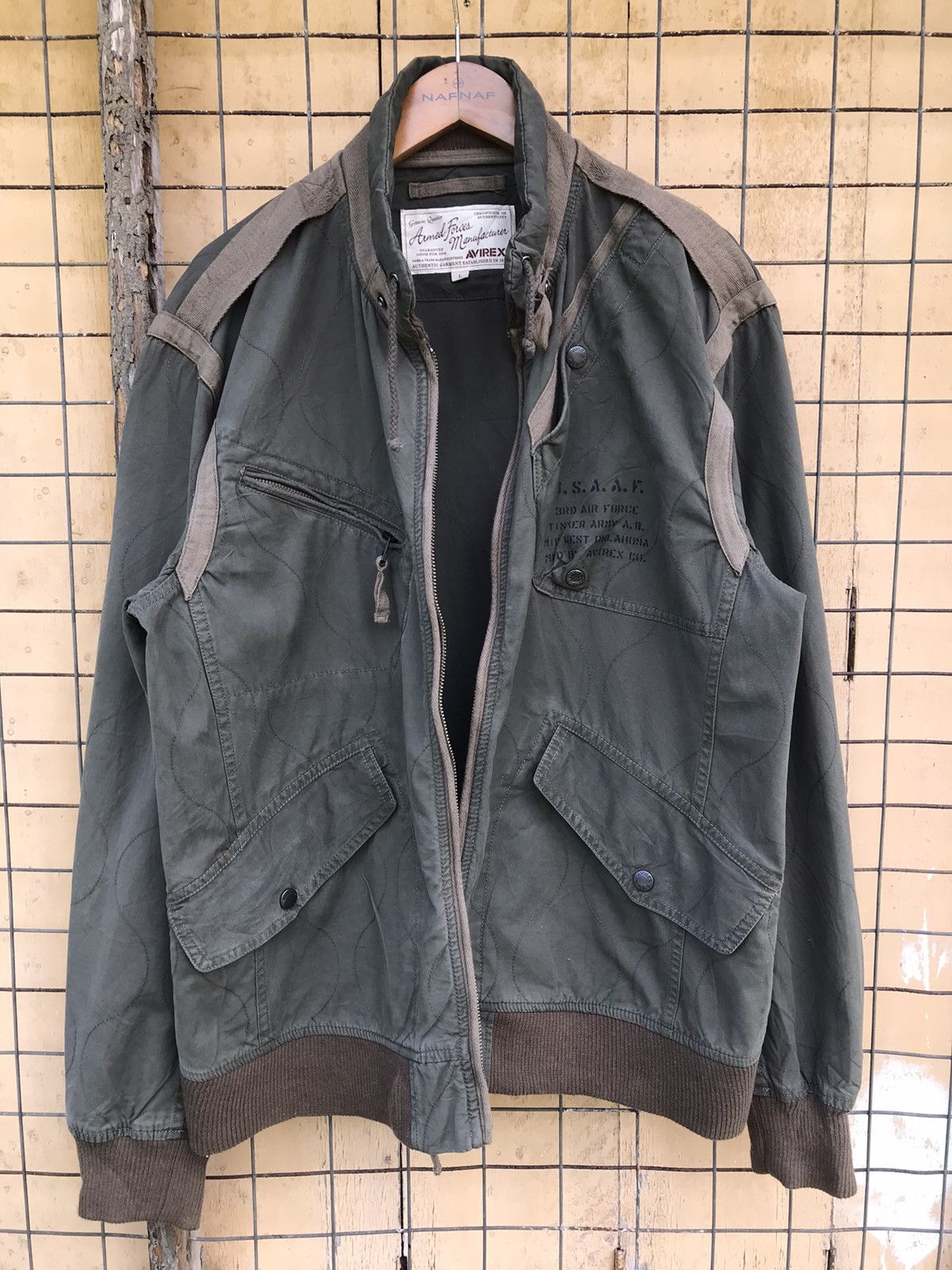 Avirex × Vintage AVIREX JACKET FULL ZIPPER Size US L / EU 52-54 / 3 - 7 Thumbnail