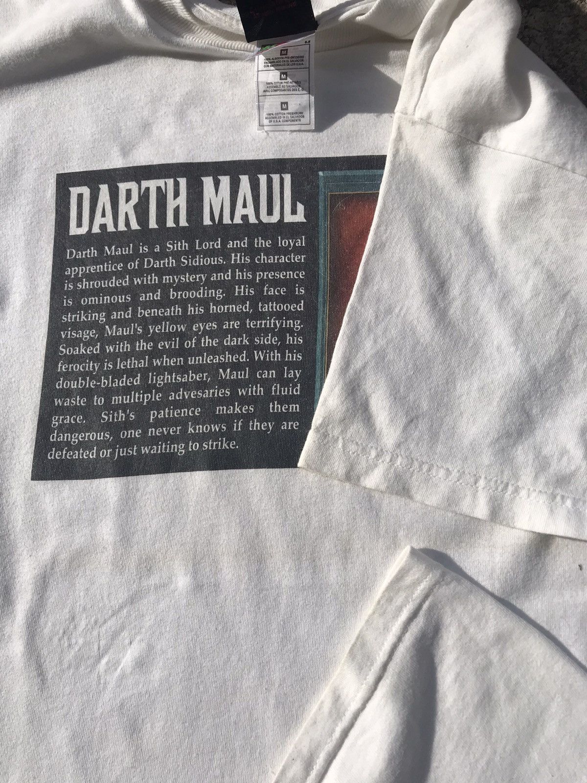 Star Wars VINTAGE DARTH MAUL STAR WARS EPISODE 1 MOVIE TSHIRT Size US M / EU 48-50 / 2 - 6 Thumbnail